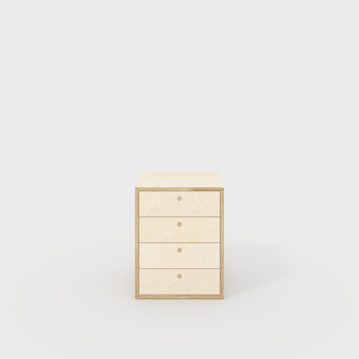Plywood Drawer Unit - Plywood Birch - 600(w) x 600(d) x 750(h)
