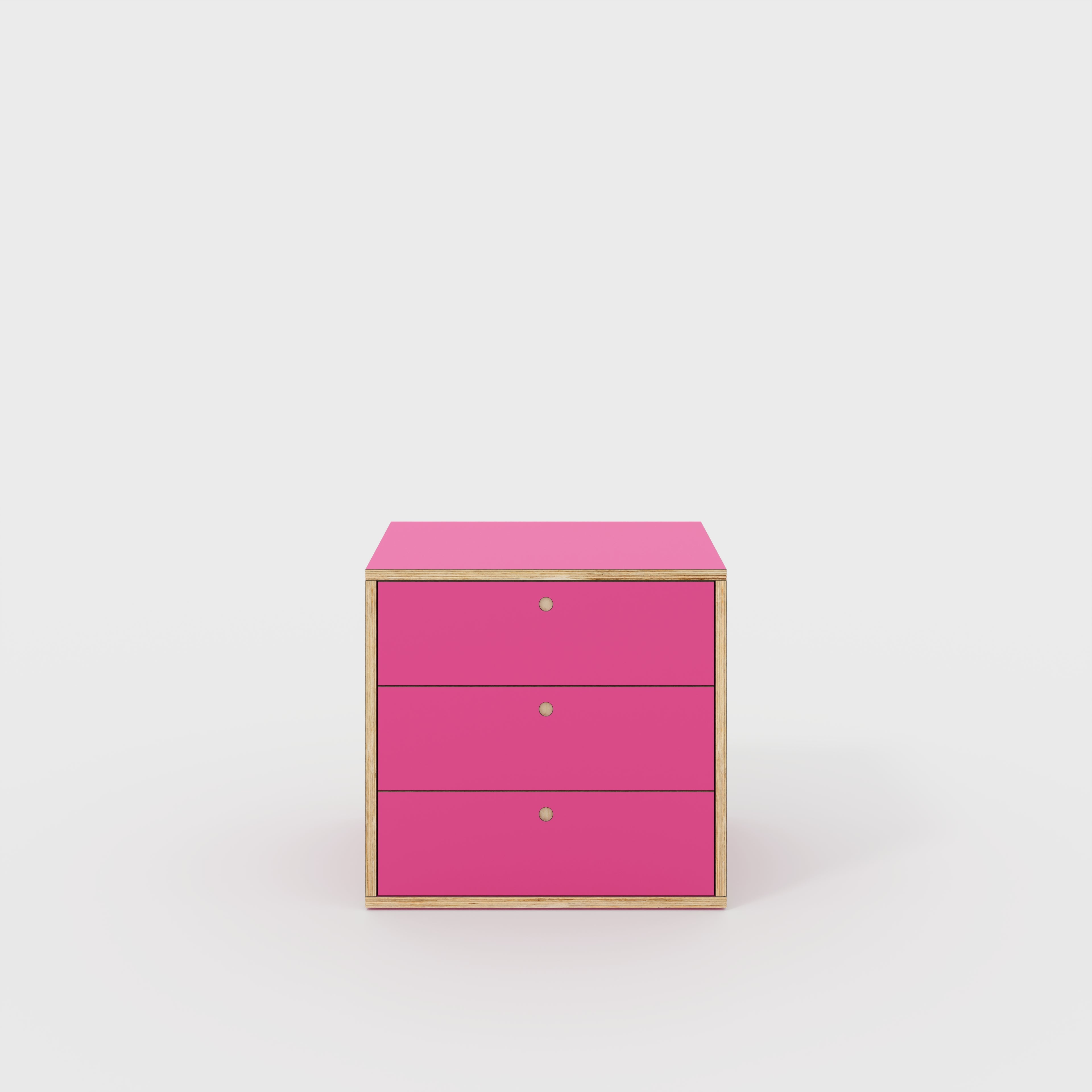 Drawer Unit - Formica Juicy Pink - 800(w) x 600(d) x 750(h)