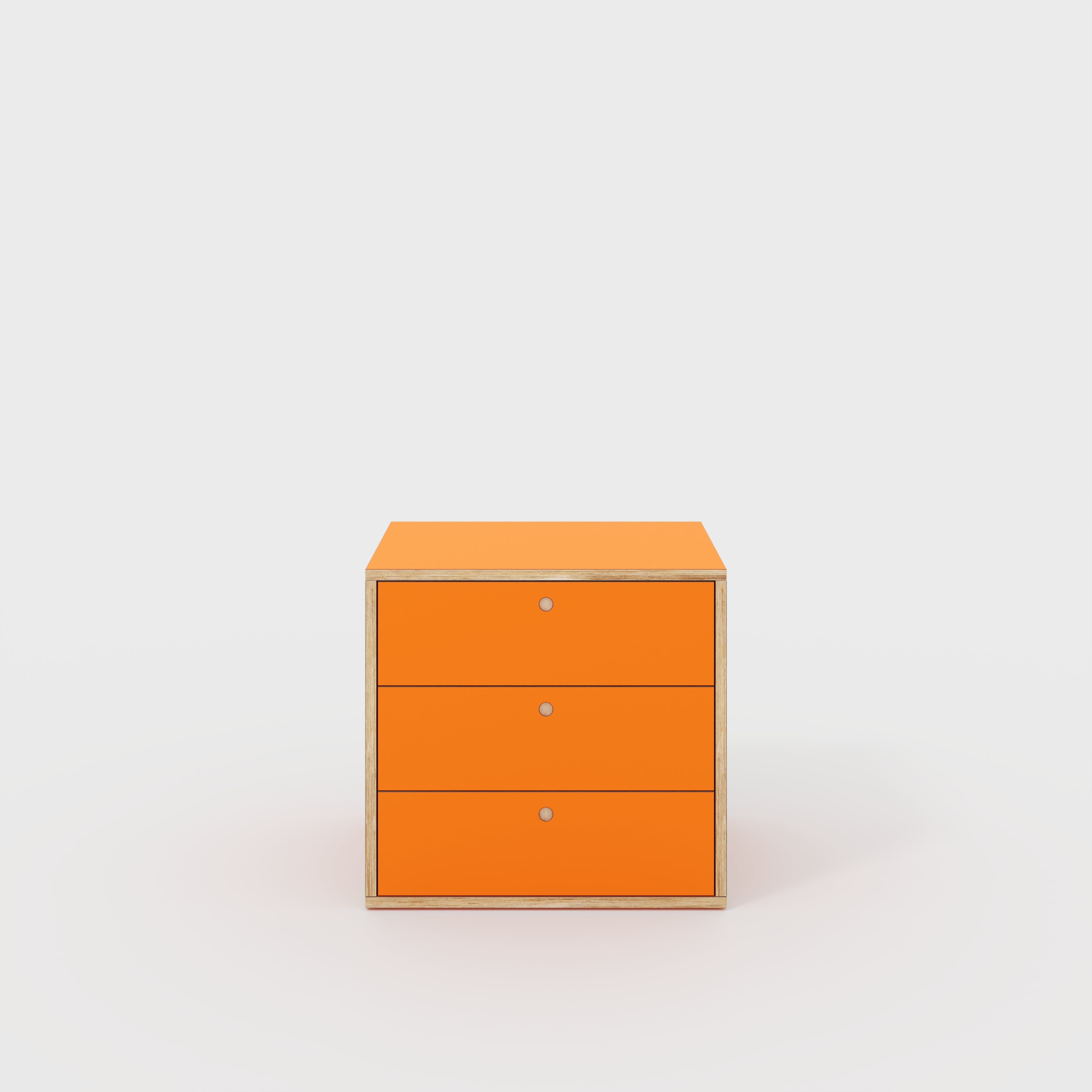 Drawer Unit - Formica Levante Orange - 800(w) x 600(d) x 750(h)
