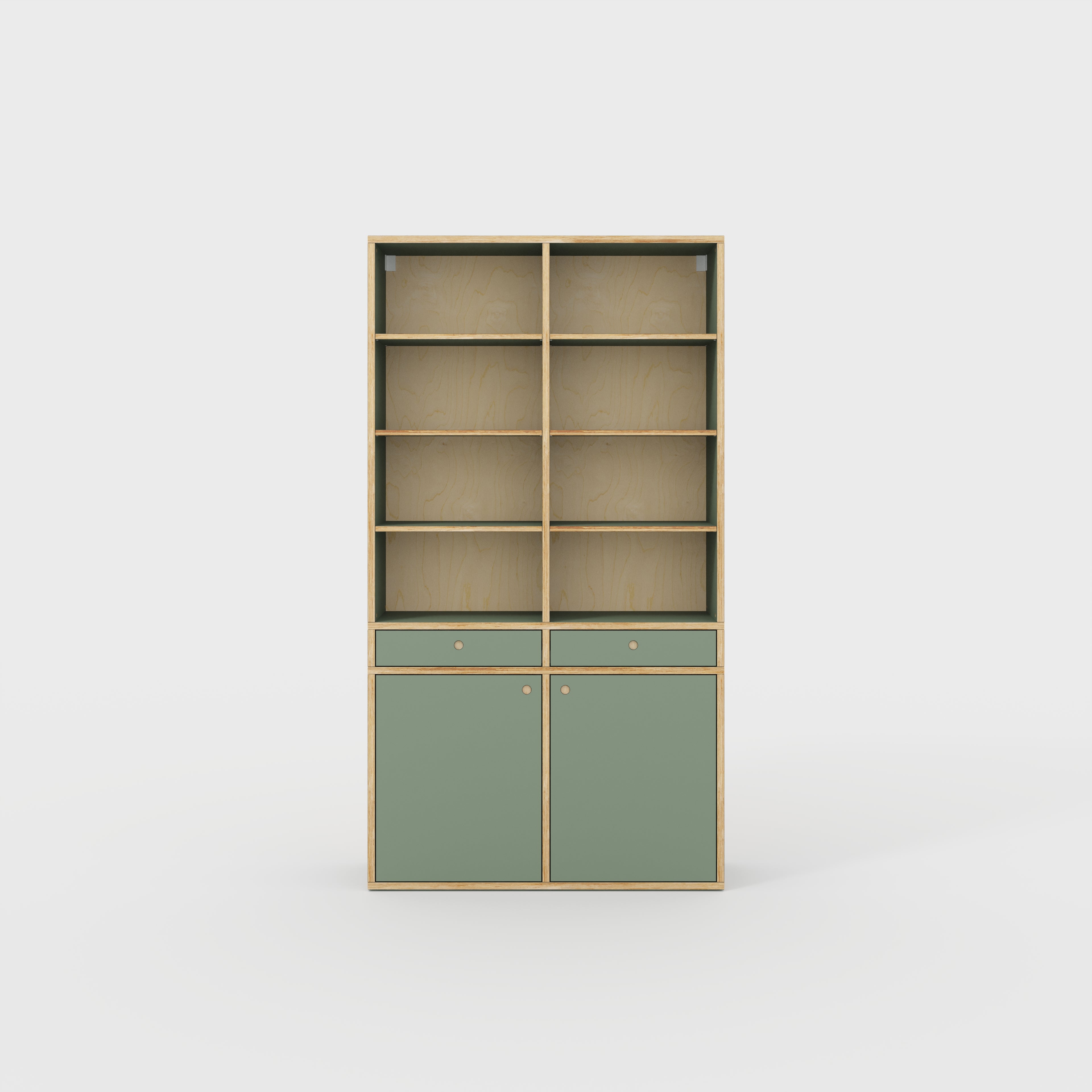 Dresser - Type 1 - Formica Green Slate - 1200(w) x 400(d) x 2200(h)