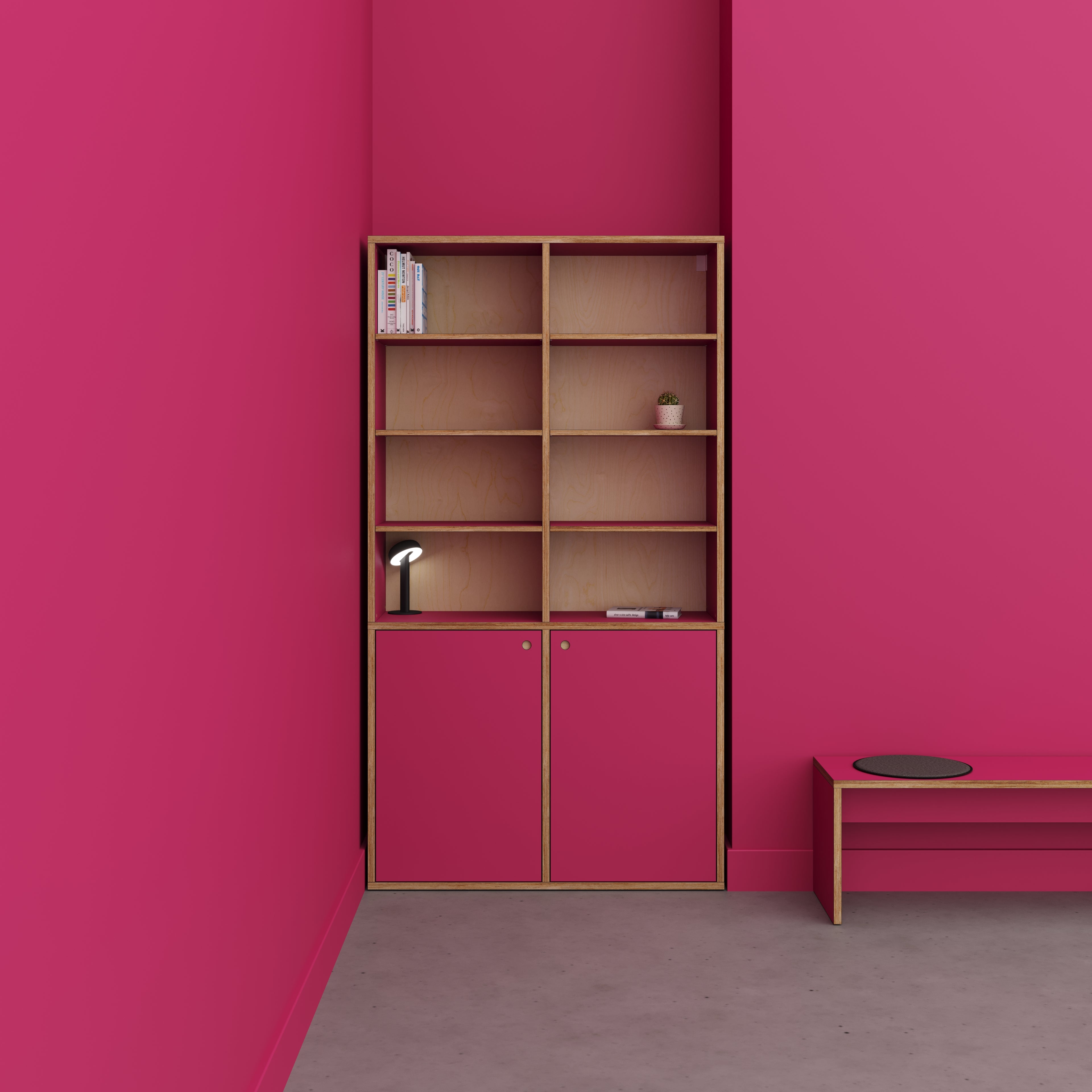 Dresser - Type 2 - Formica Juicy Pink - 1200(w) x 400(d) x 2200(h)
