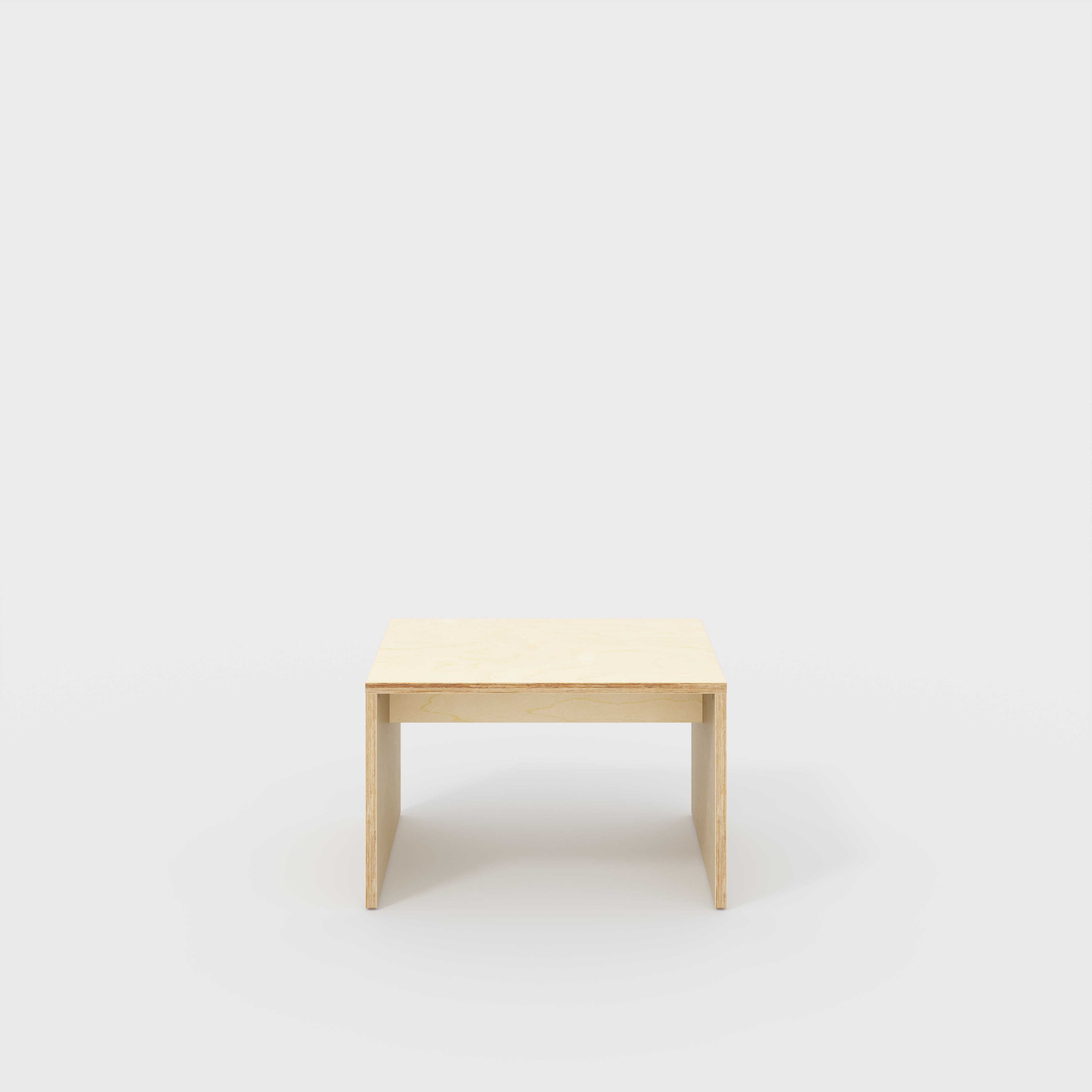 Kids Table with Solid Sides - Plywood Birch - 800(w) x 600(d) x 500(h)