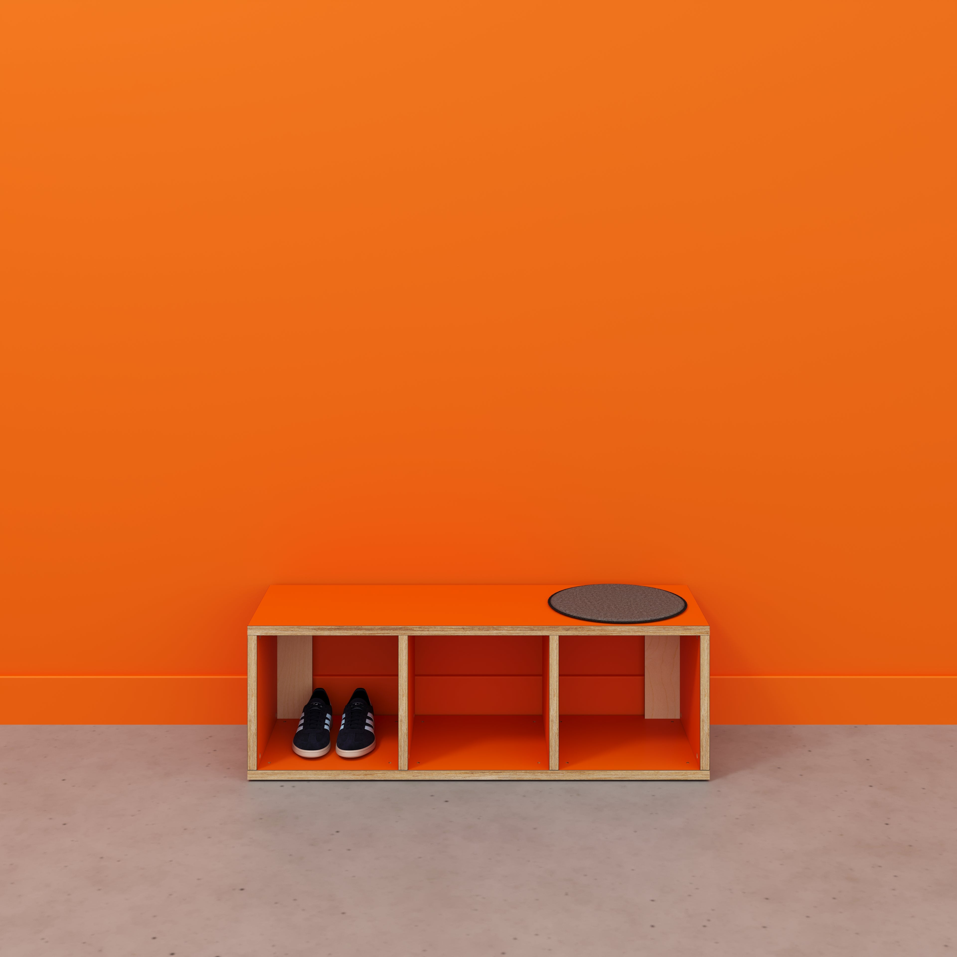 Open Shelves - Formica Levante Orange - 1200(w) x 400(d) x 400(h)
