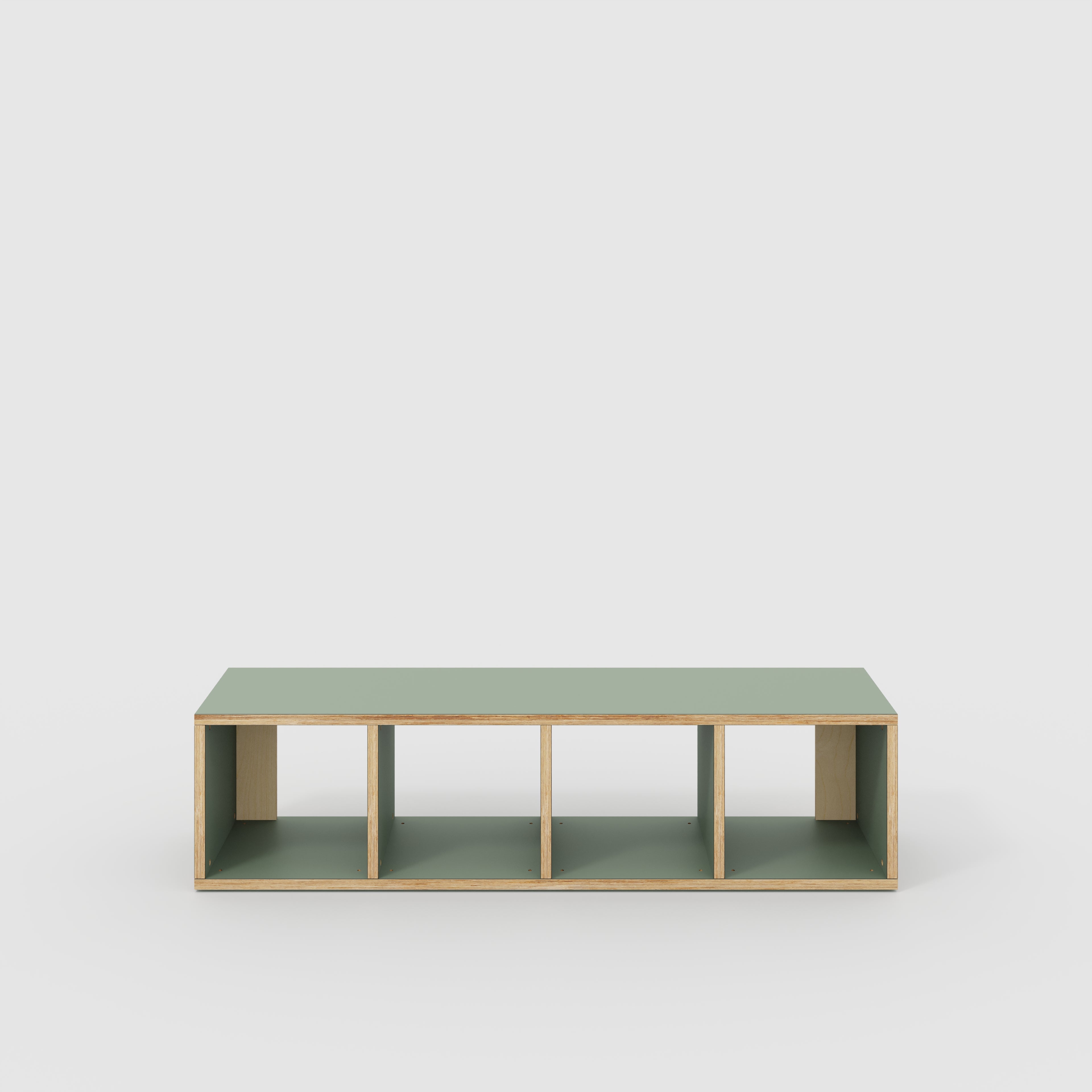 Open Shelves - Formica Green Slate - 1600(w) x 400(d) x 400(h)
