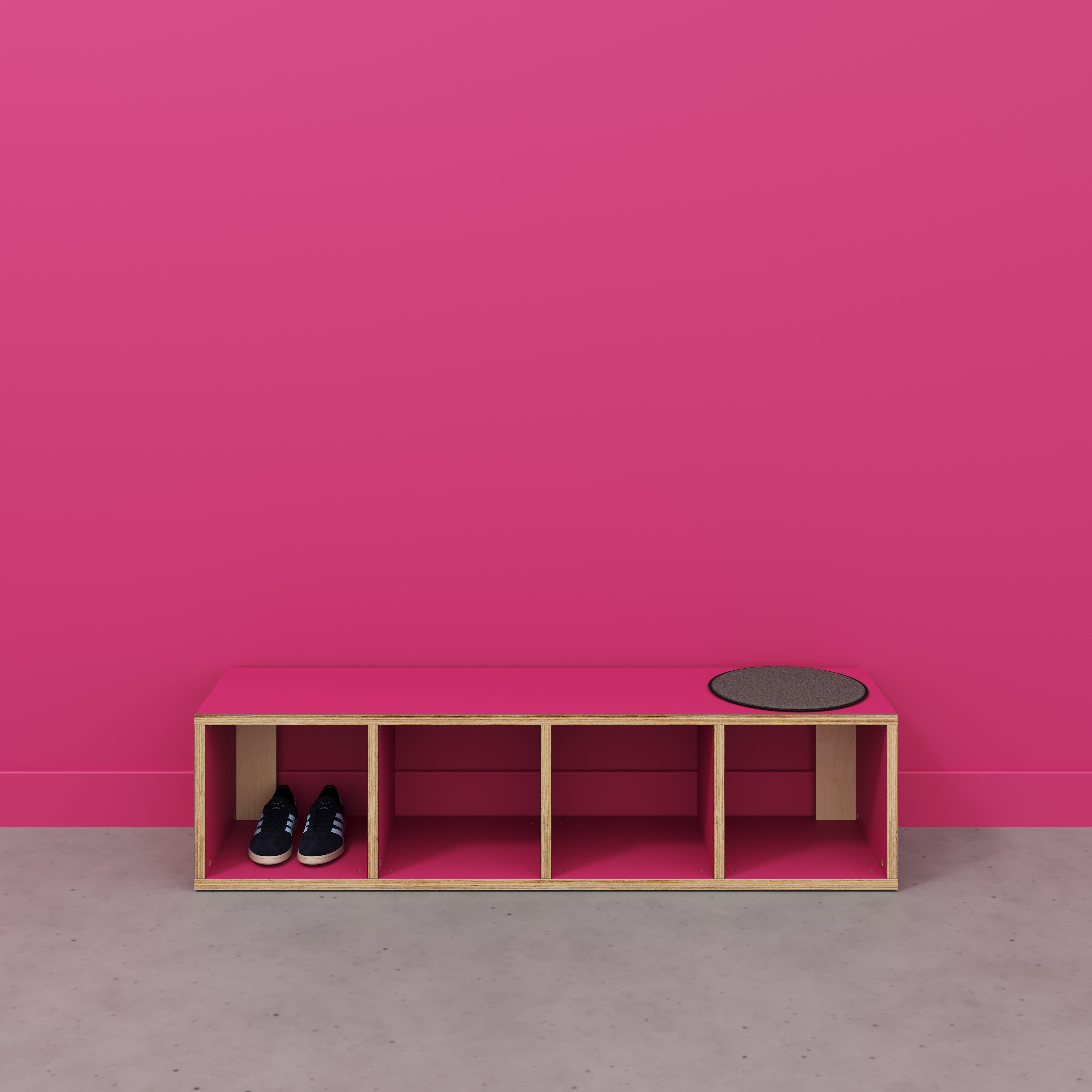 Open Shelves - Formica Juicy Pink - 1600(w) x 400(d) x 400(h)