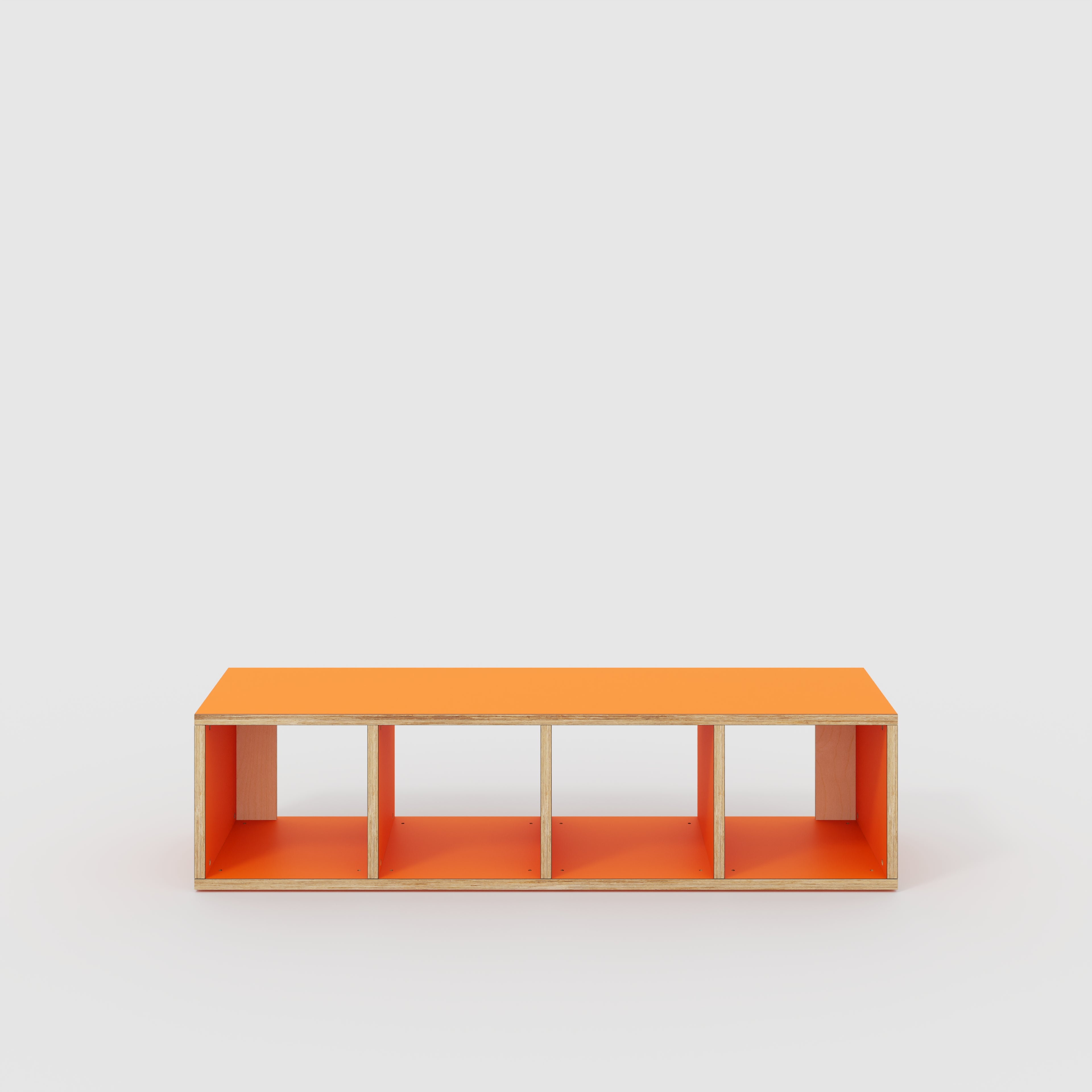 Open Shelves - Formica Levante Orange - 1600(w) x 400(d) x 400(h)