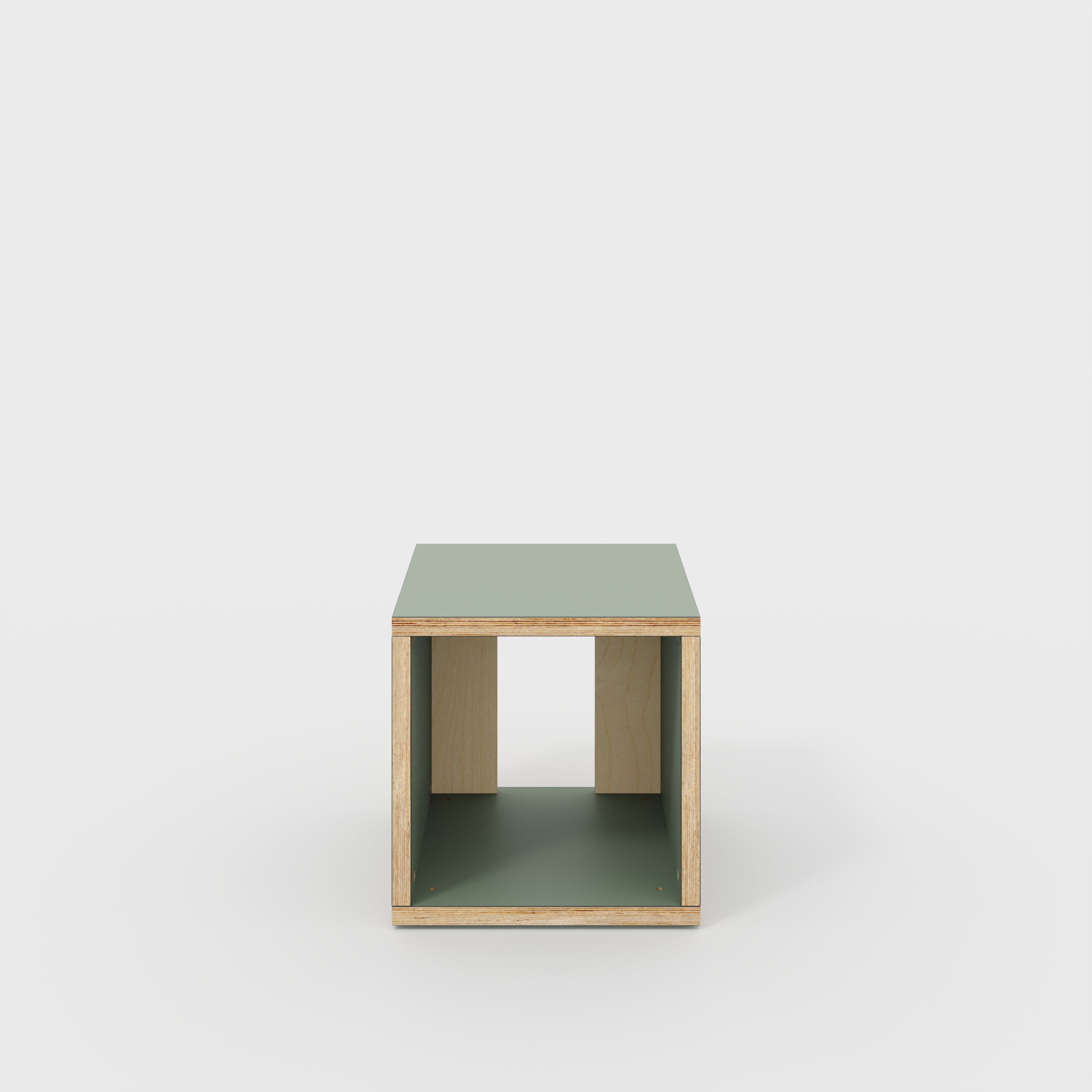 Open Shelves - Formica Green Slate - 400(w) x 400(d) x 400(h)