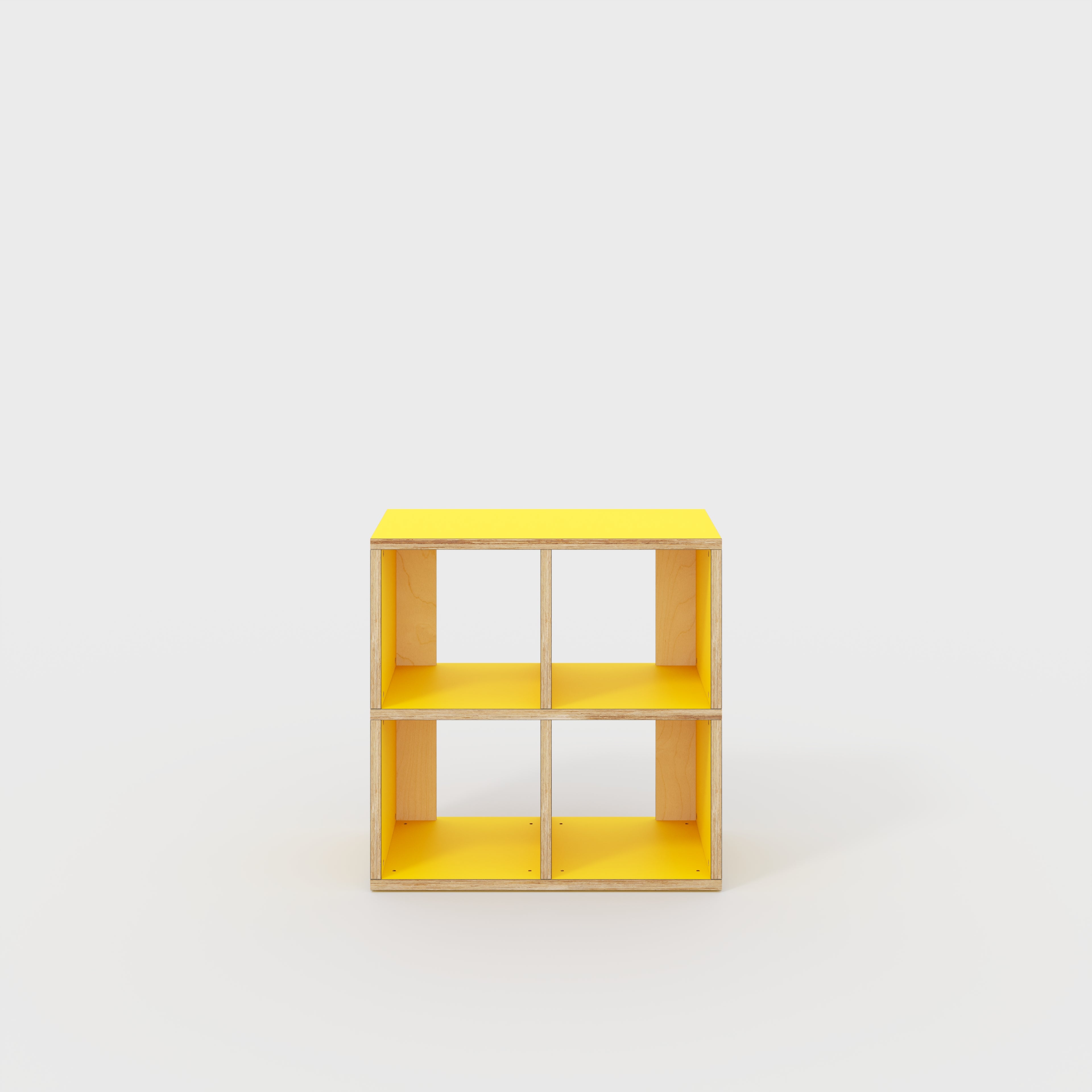 Open Shelves - Formica Chrome Yellow - 800(w) x 400(d) x 800(h)