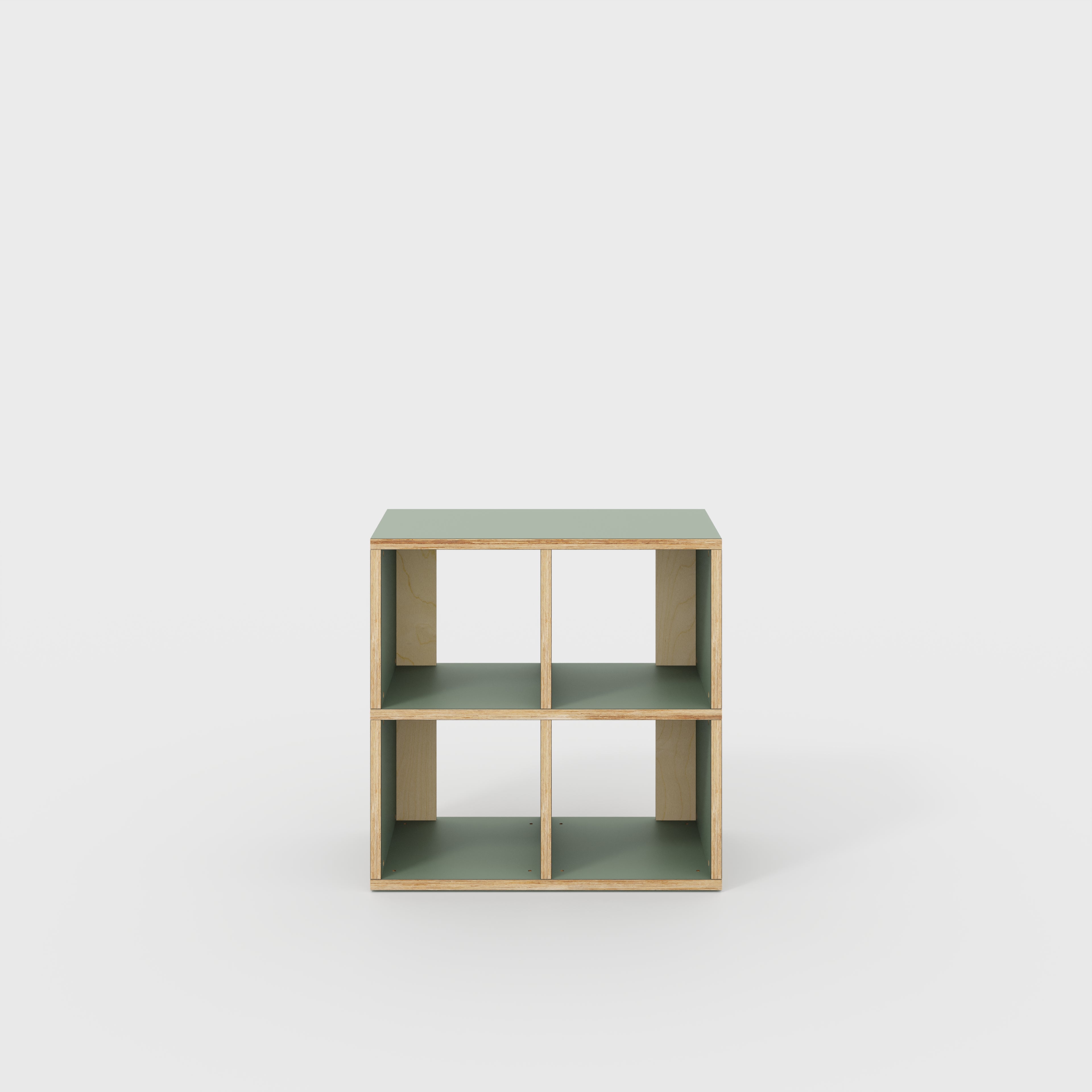 Open Shelves - Formica Green Slate - 800(w) x 400(d) x 800(h)