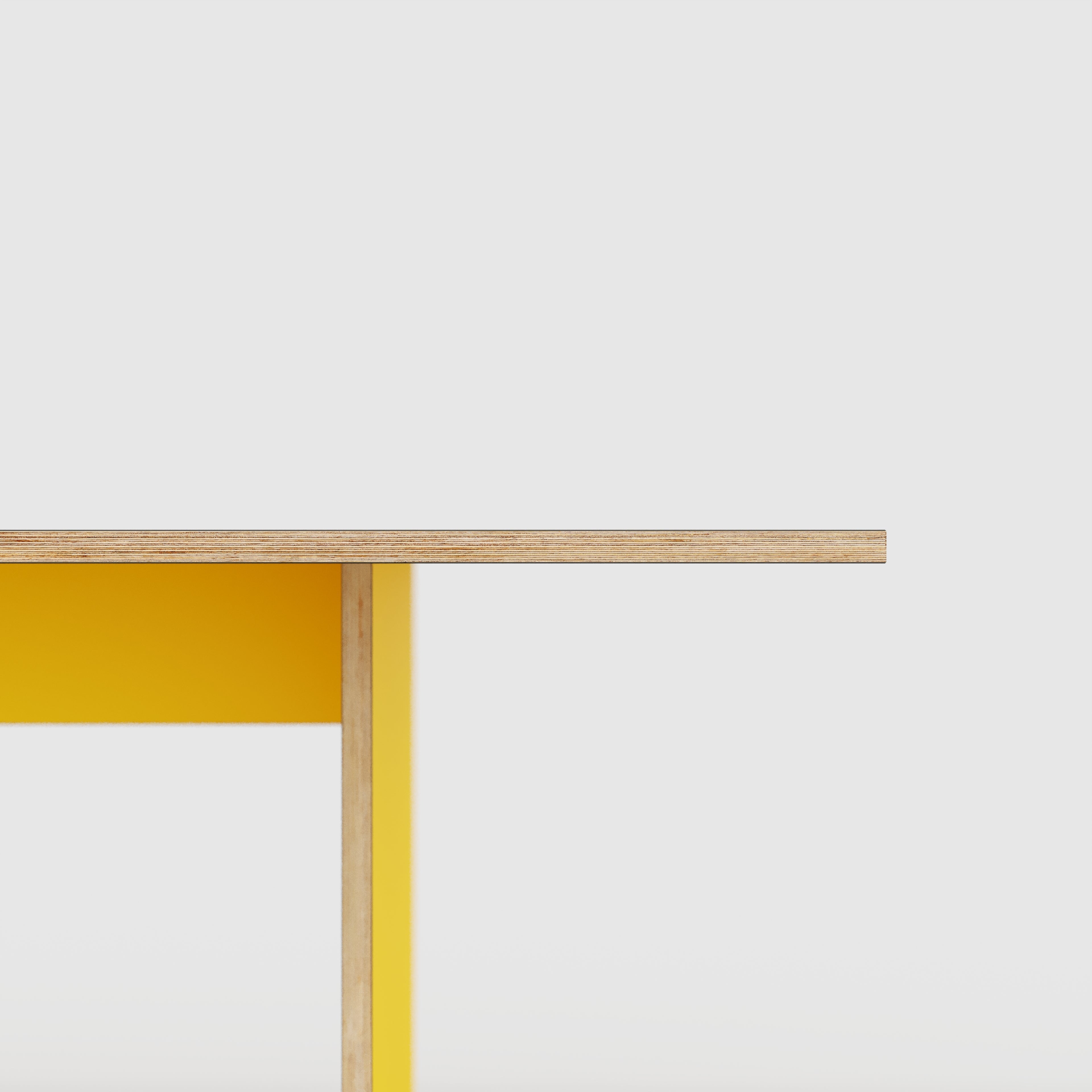 Platform Table - Formica Chrome Yellow - 5600(w) x 1000(d) x 750(h)