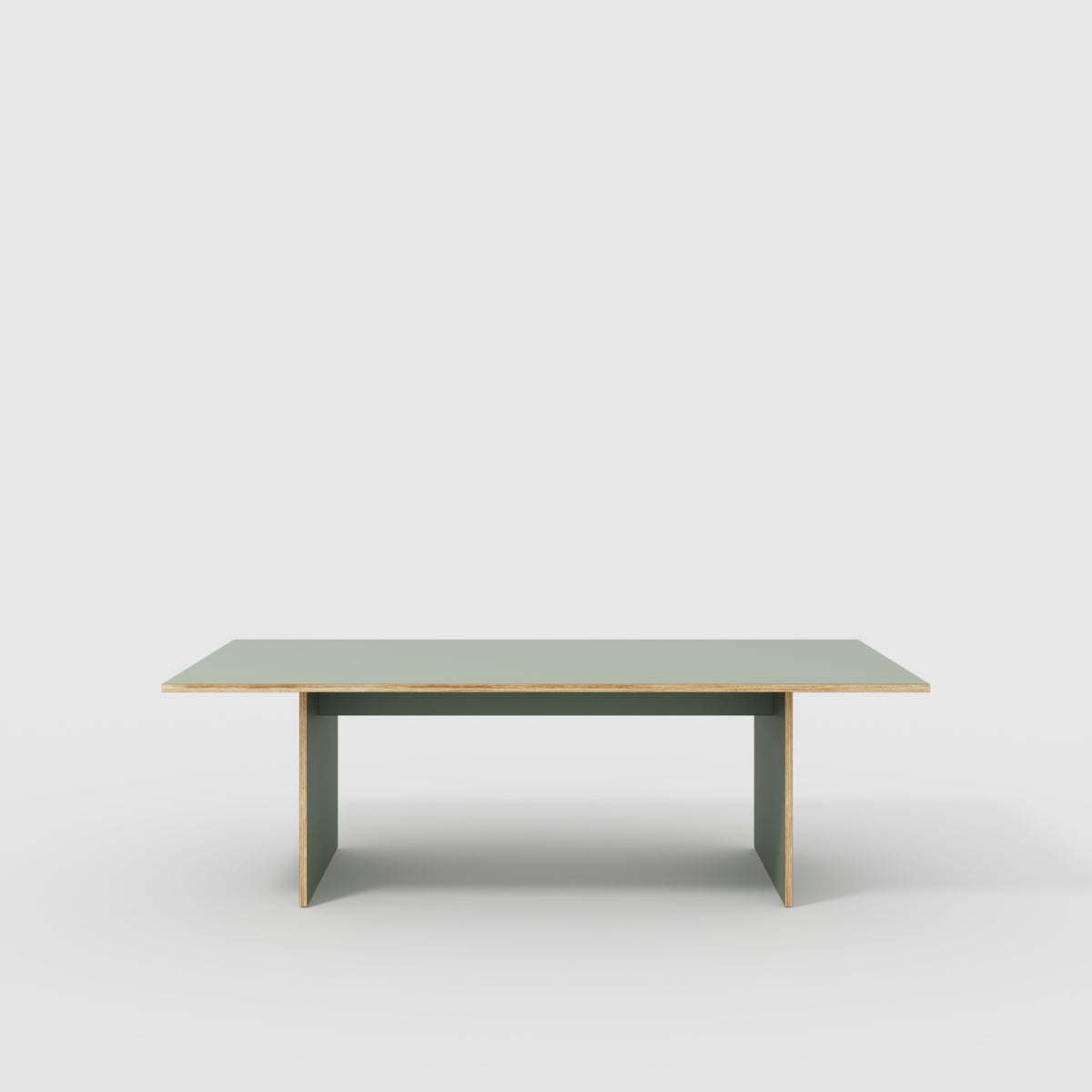 Plywood Platform Table - Formica Green Slate - 2400(w) x 1200(d) x 750