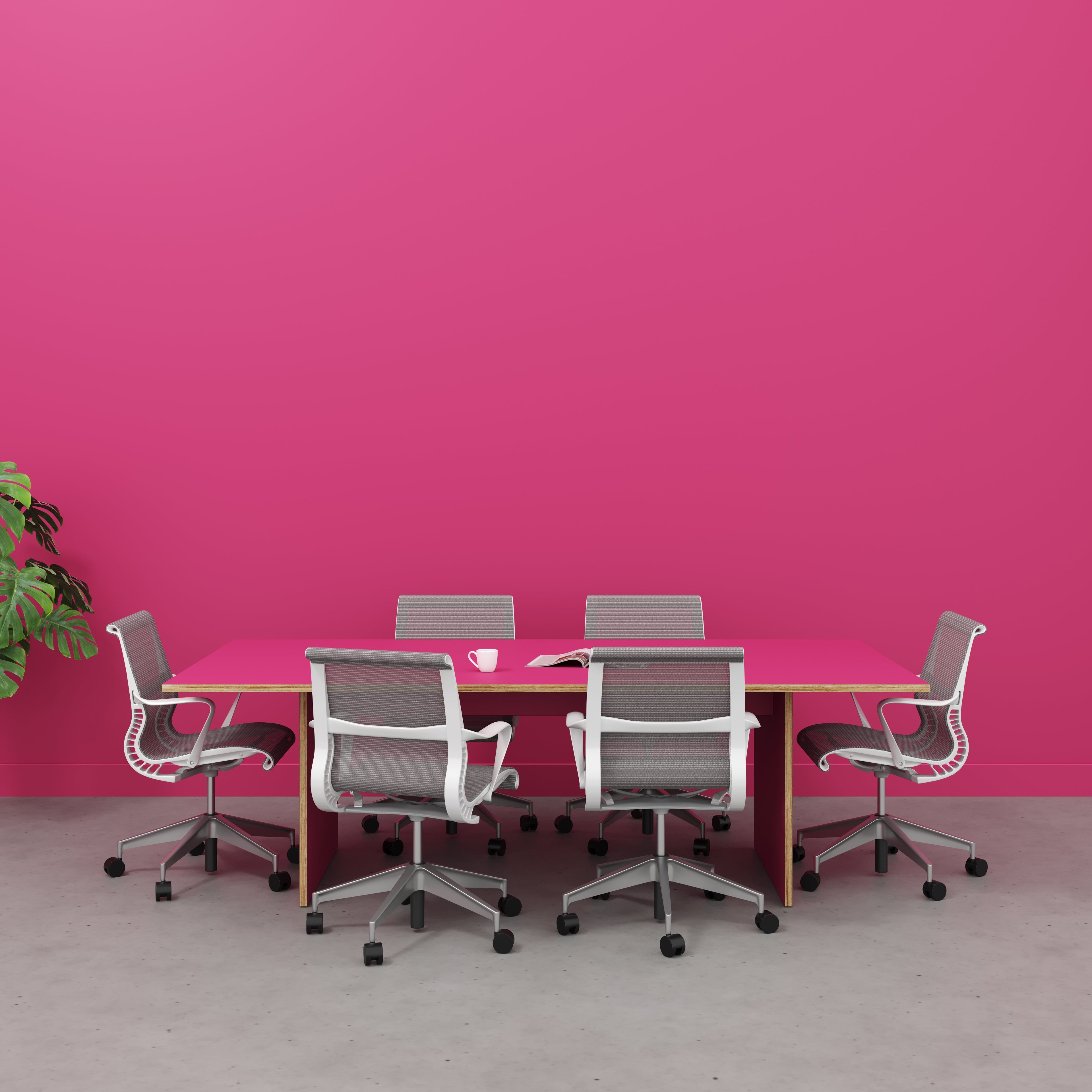 Platform Table - Formica Juicy Pink - 2400(w) x 1200(d) x 750(h)