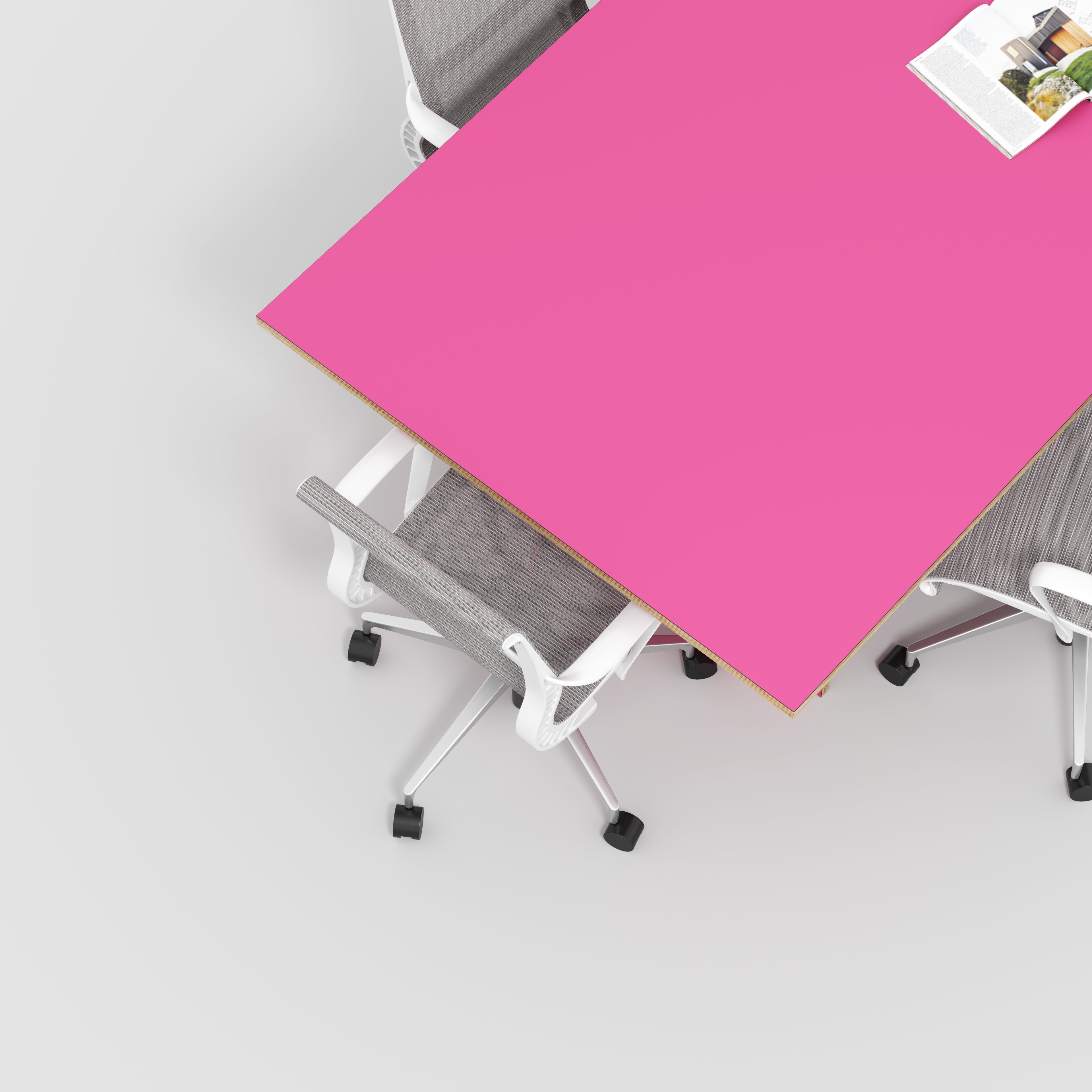 Platform Table - Formica Juicy Pink - 4000(w) x 1000(d) x 750(h)