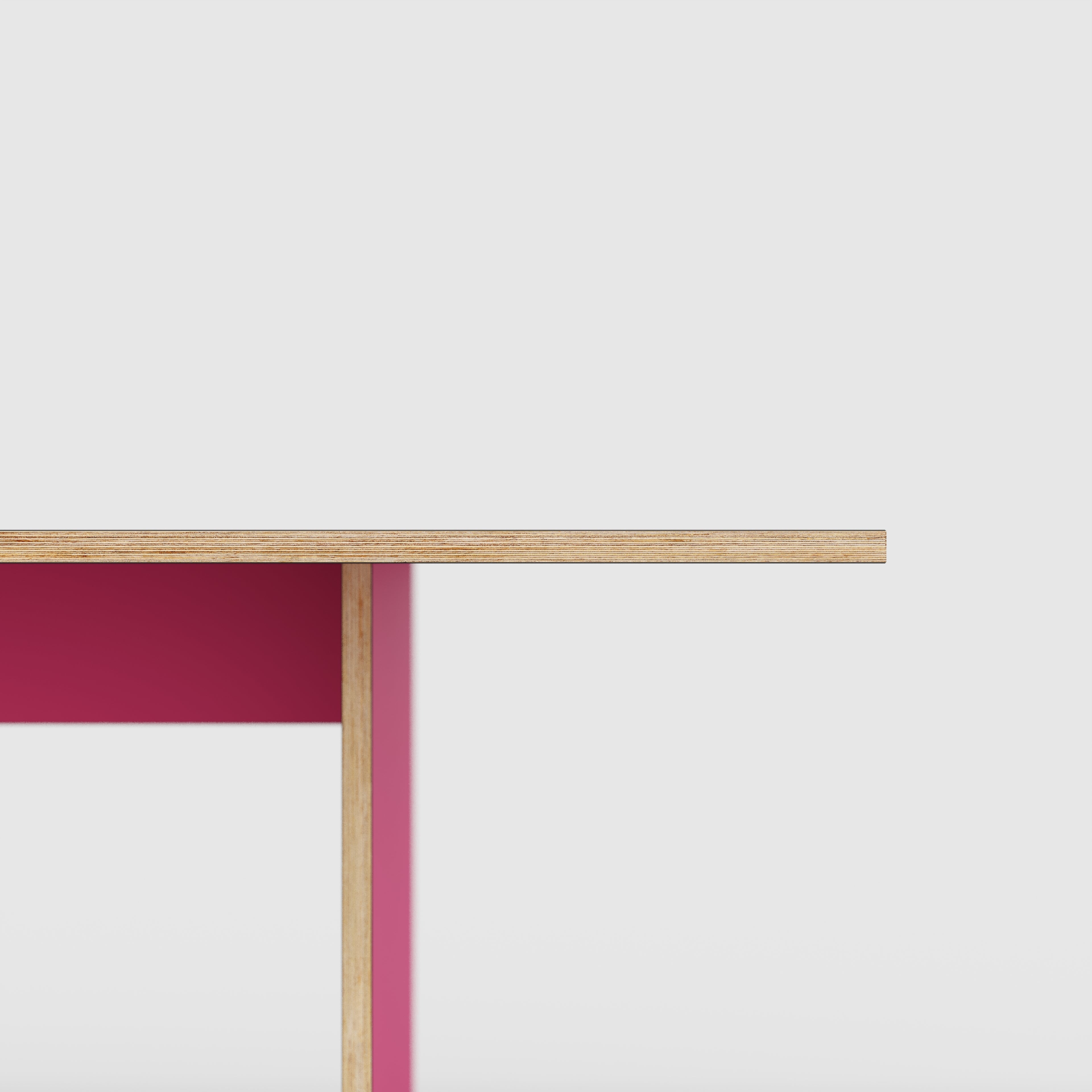 Platform Table - Formica Juicy Pink - 5600(w) x 1000(d) x 750(h)