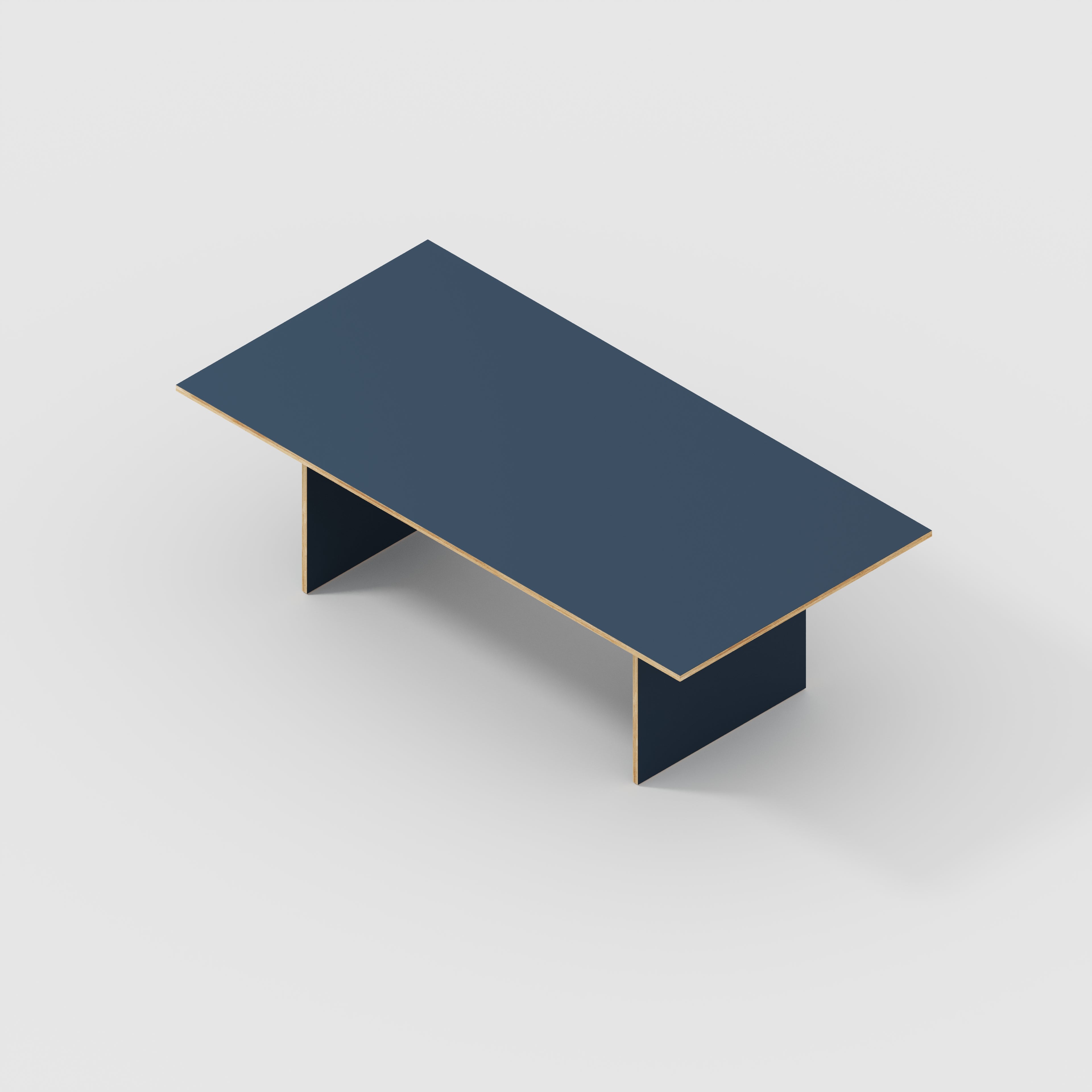 Plywood Platform Table - Formica Night Sea Blue - 2400(w) x 1200(d) x 750(h)