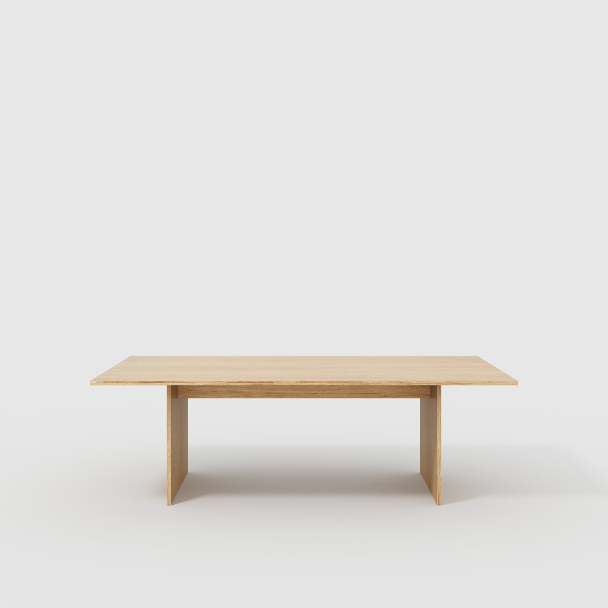 Plywood Platform Table - Plywood Oak - 2400(w) x 1200(d) x 750(h)