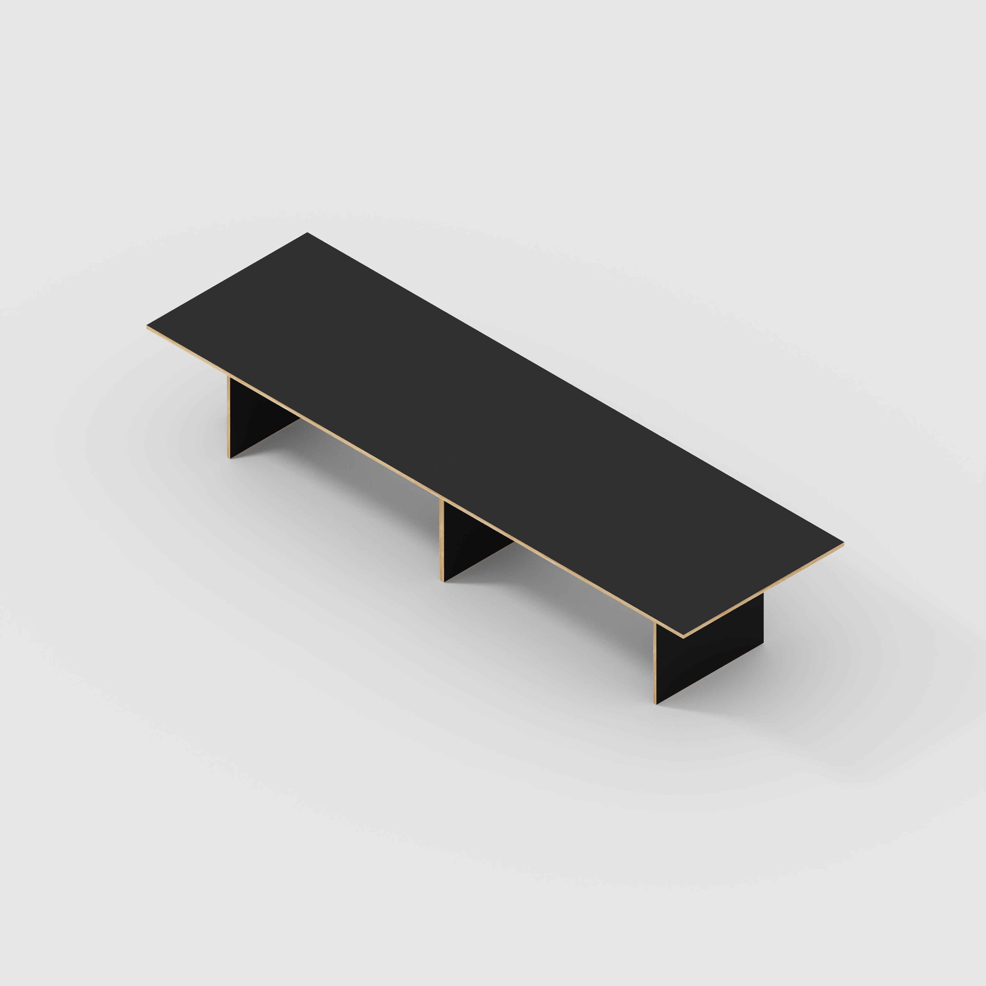 Platform Table - Formica Diamond Black - 4000(w) x 1000(d) x 750(h)