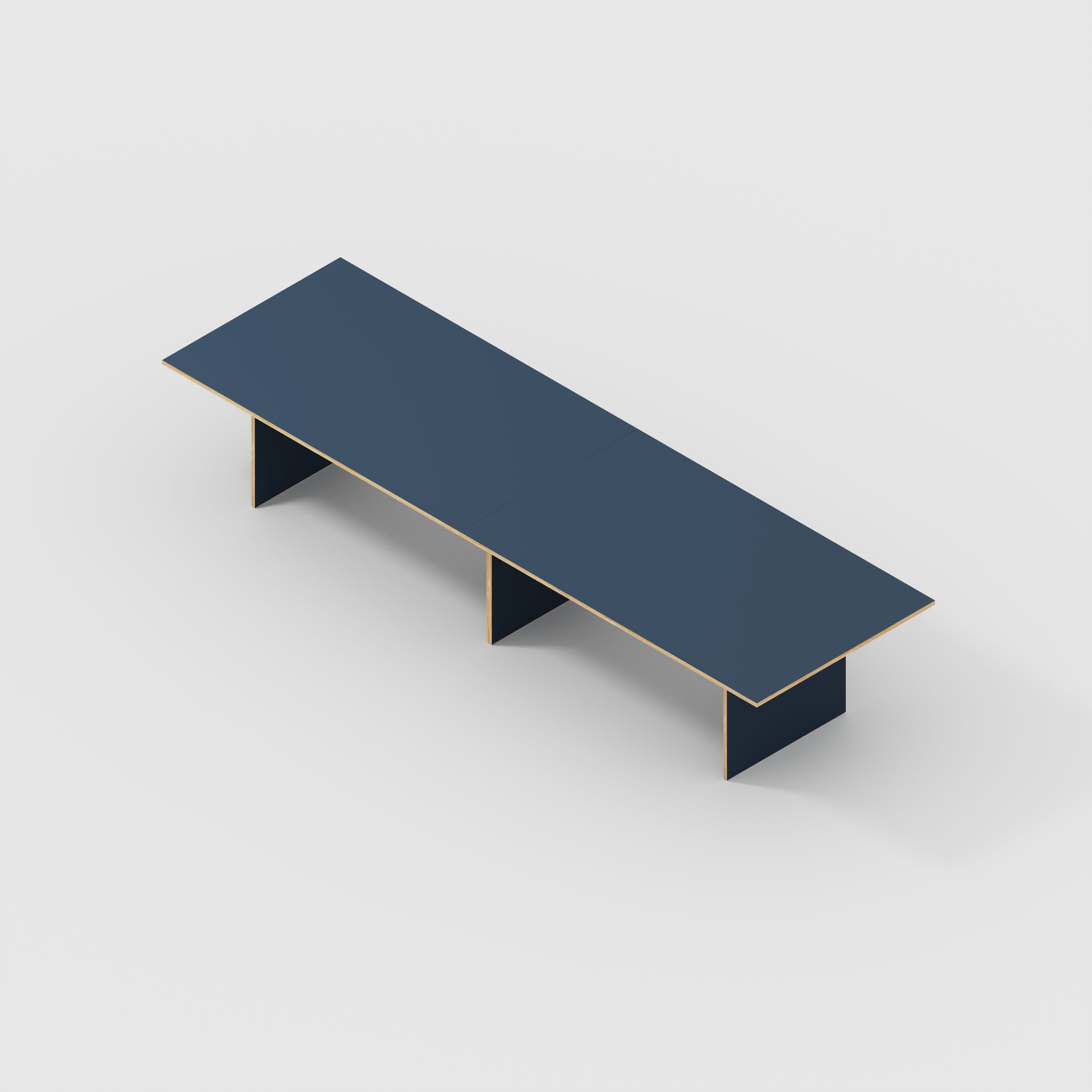 Platform Table - Formica Night Sea Blue - 4000(w) x 1000(d) x 750(h)