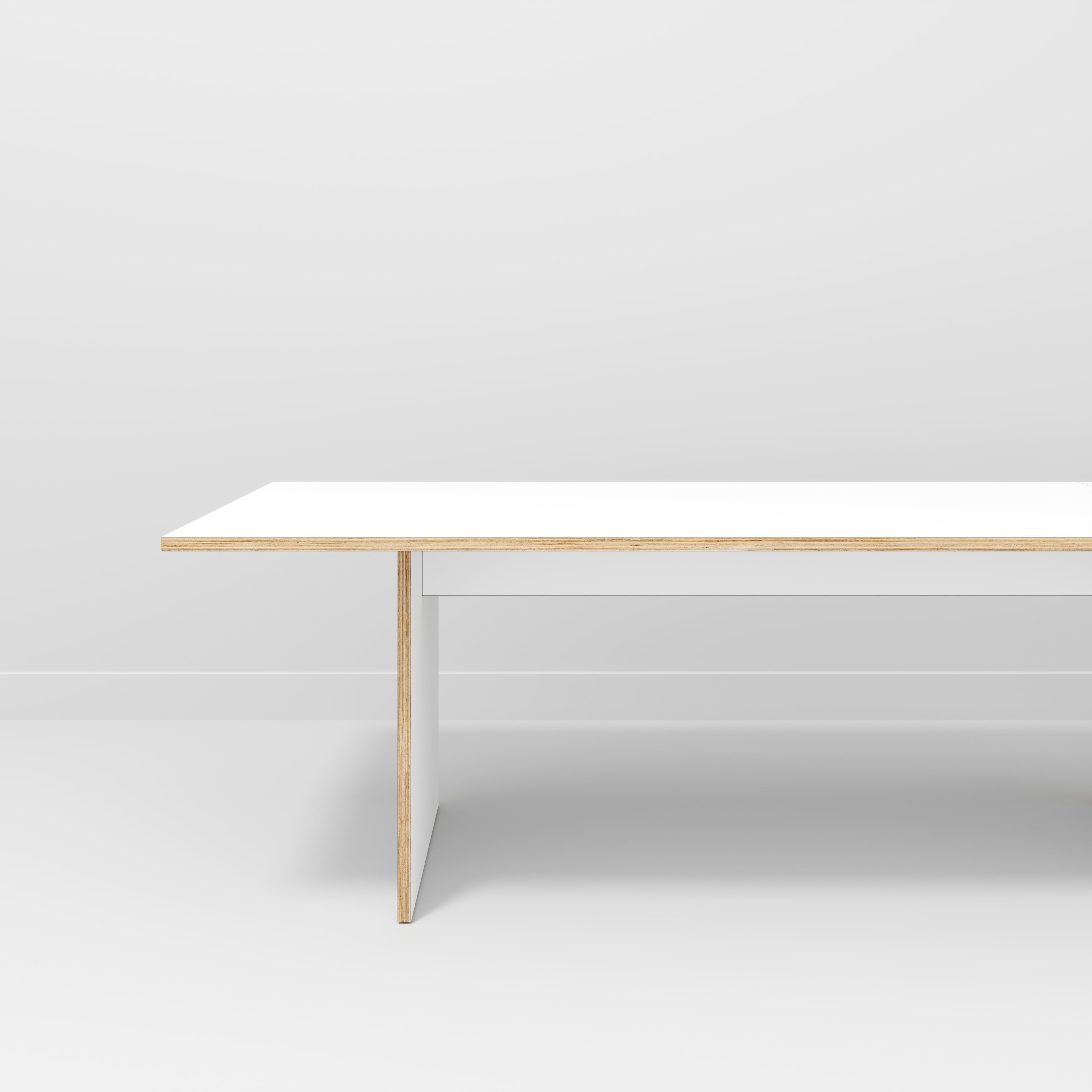 Platform Table - Formica White - 4000(w) x 1000(d) x 750(h)