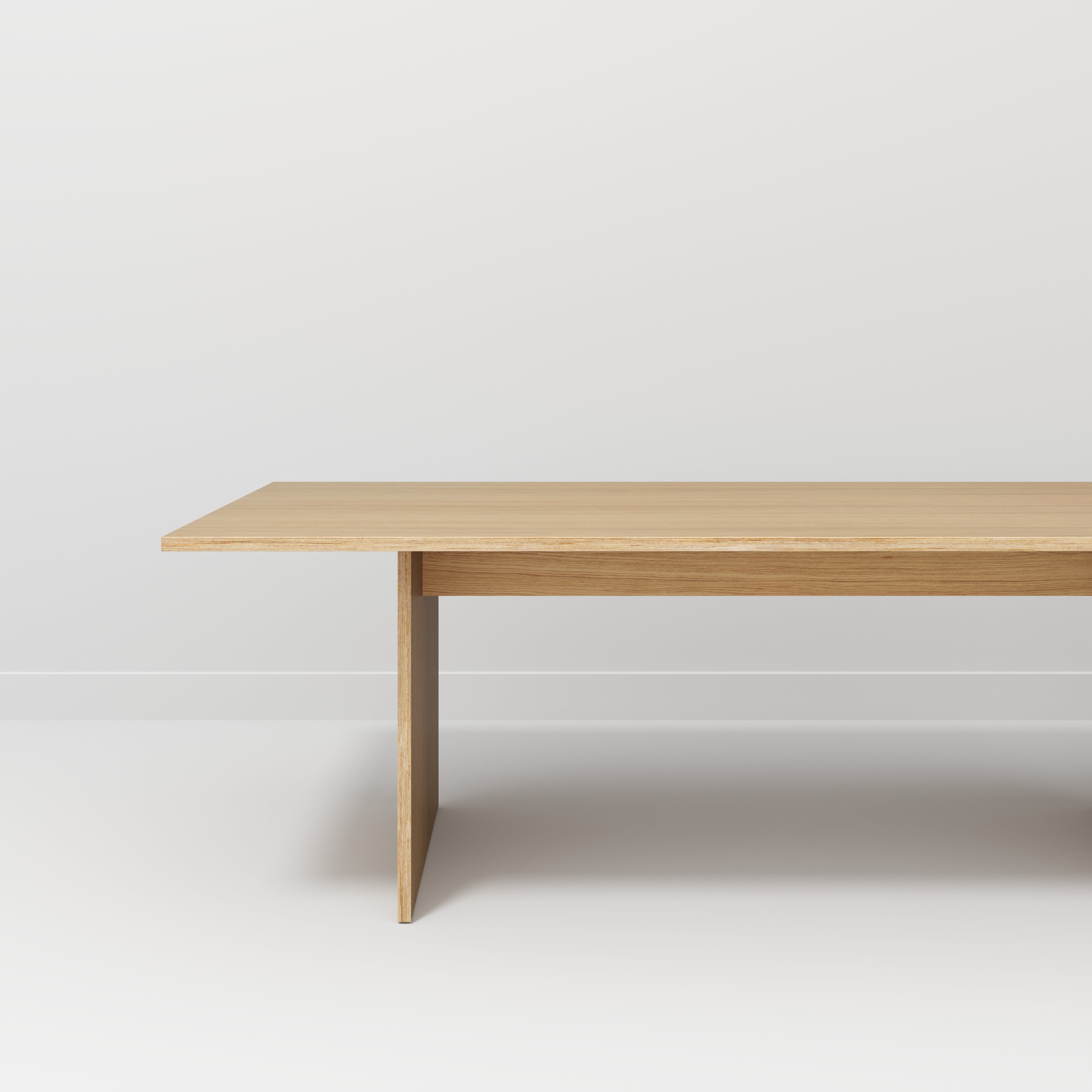 Platform Table - Plywood Oak - 4000(w) x 1000(d) x 750(h)