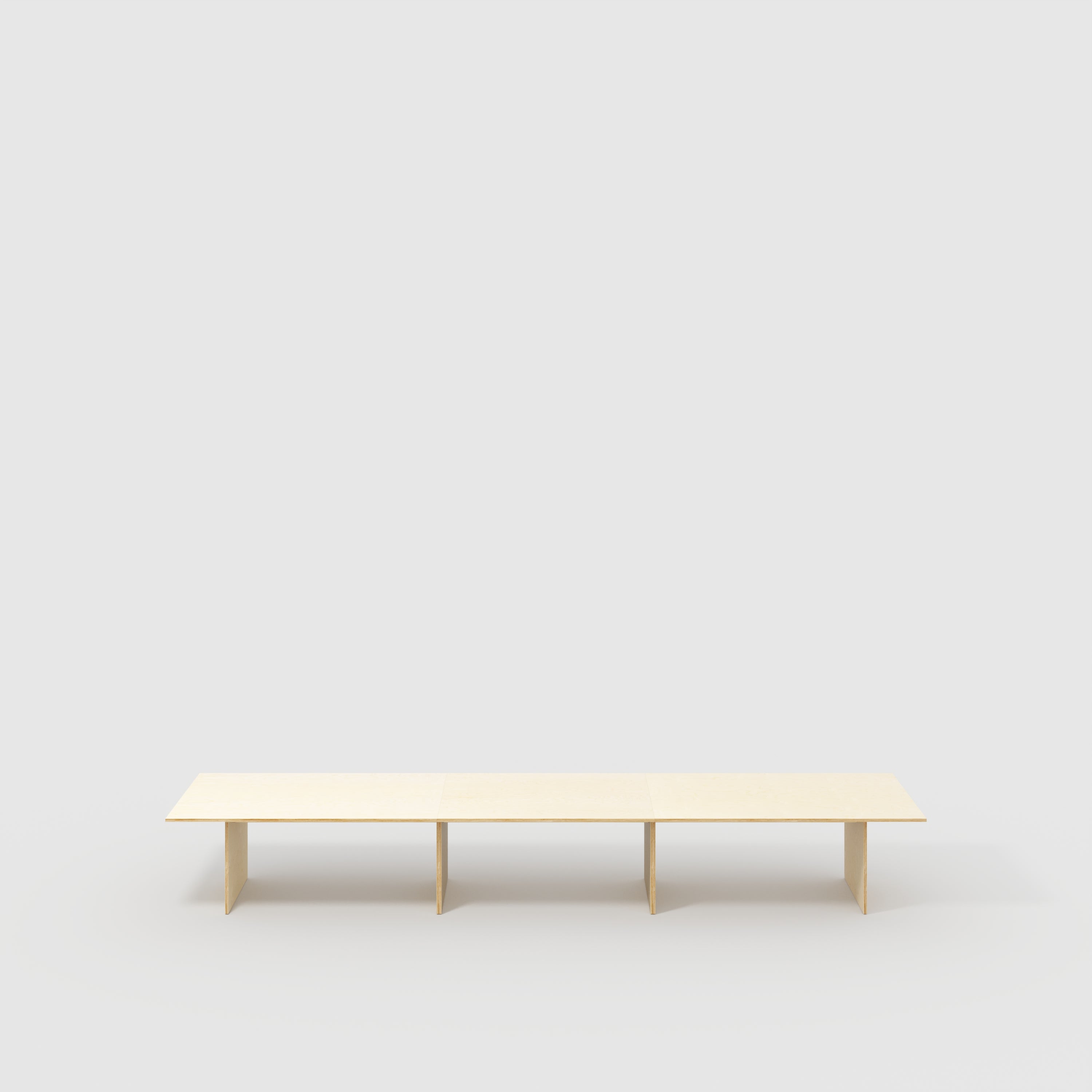Plywood Platform Table - Plywood Birch - 5600(w) x 1000(d) x 750(h)