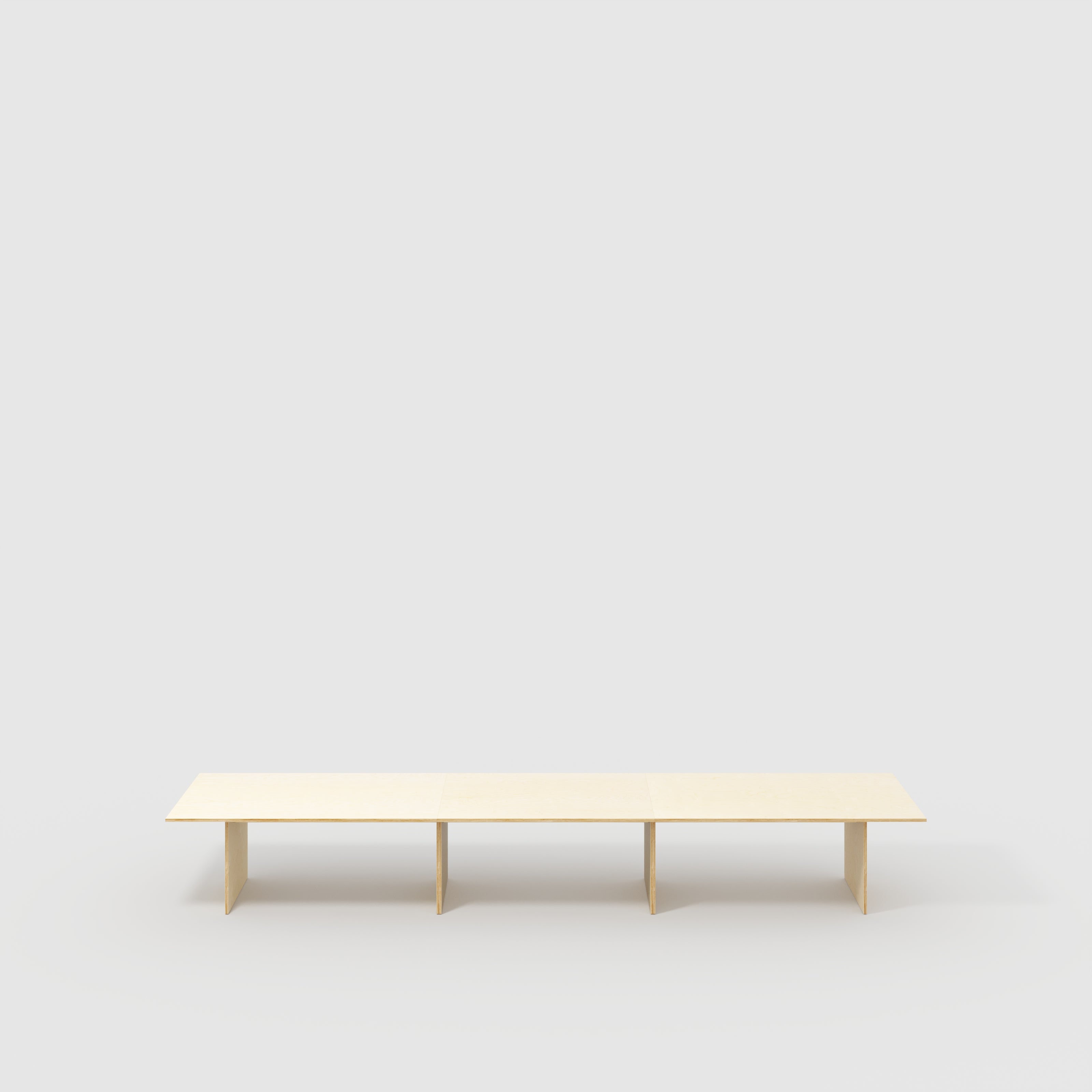 Plywood Platform Table - Plywood Birch - 5600(w) x 1000(d) x 750(h)