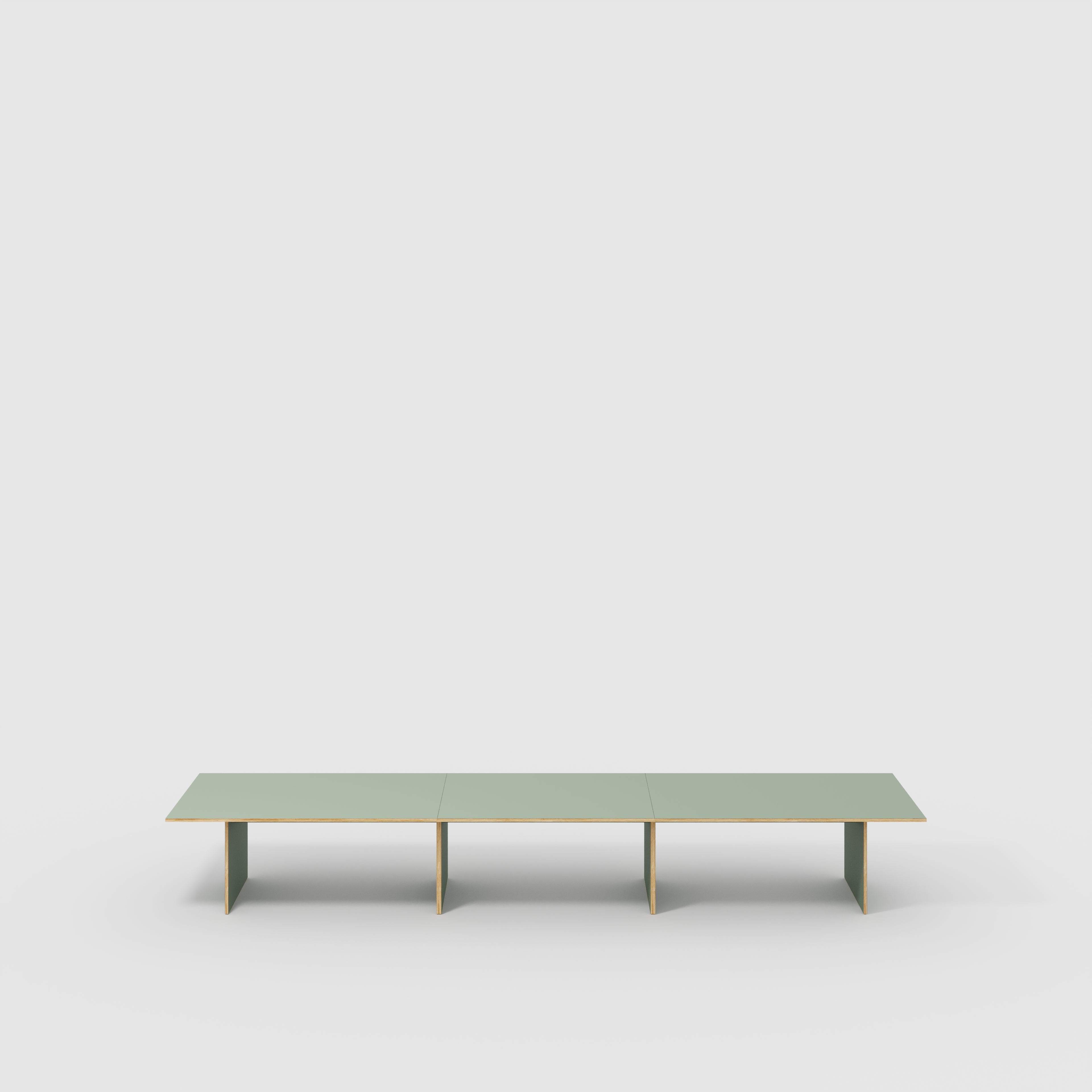 Platform Table - Formica Green Slate - 5600(w) x 1000(d) x 750(h)
