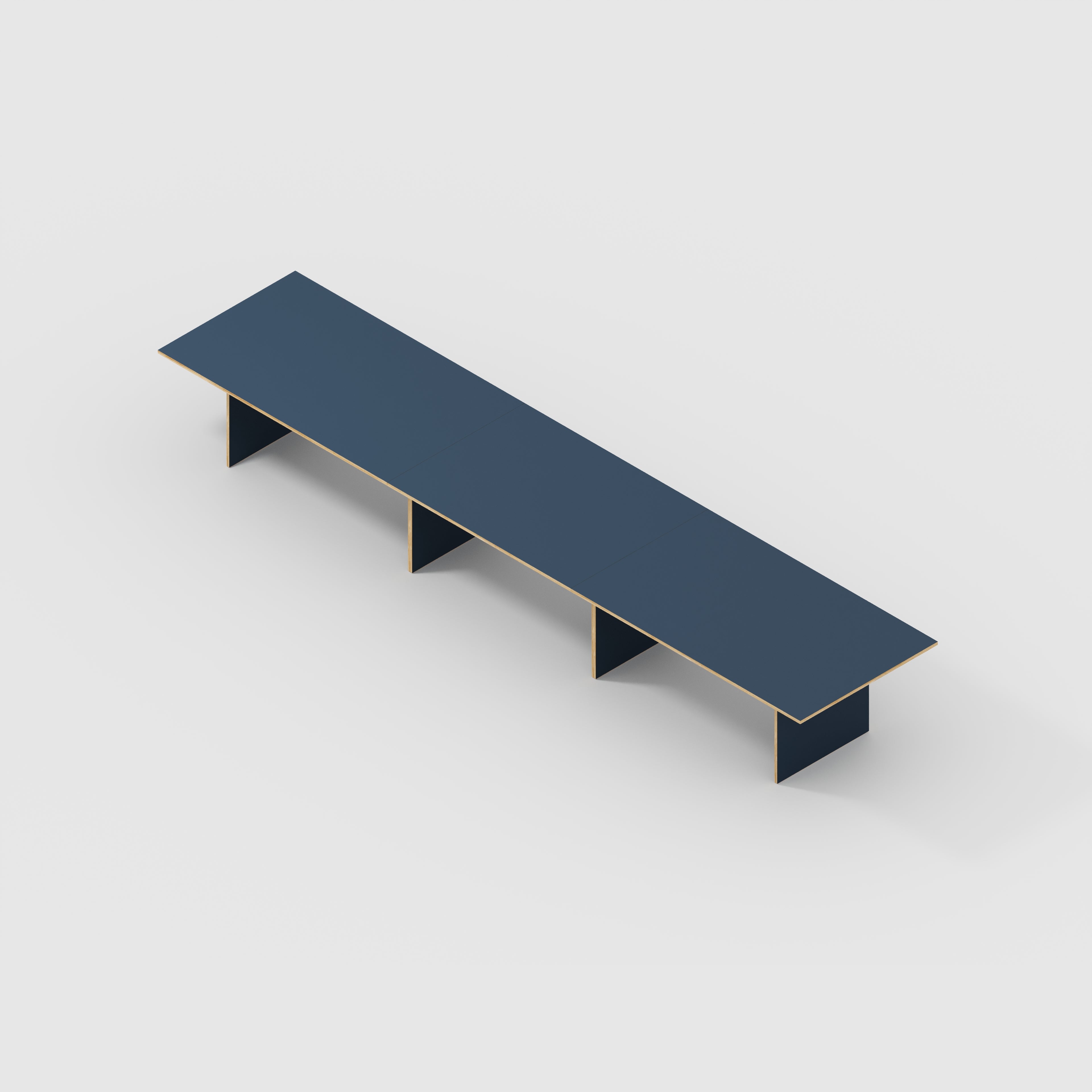 Platform Table - Formica Night Sea Blue- 5600(w) x 1000(d) x 750(h)
