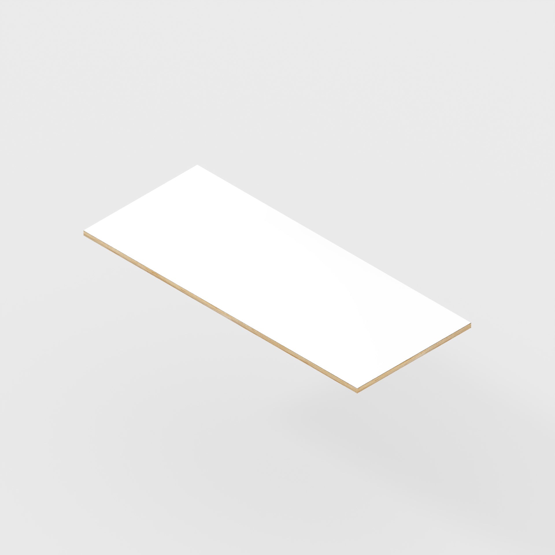 Plywood Desktop - Formica White - 1200(w) x 500(d) - 24mm