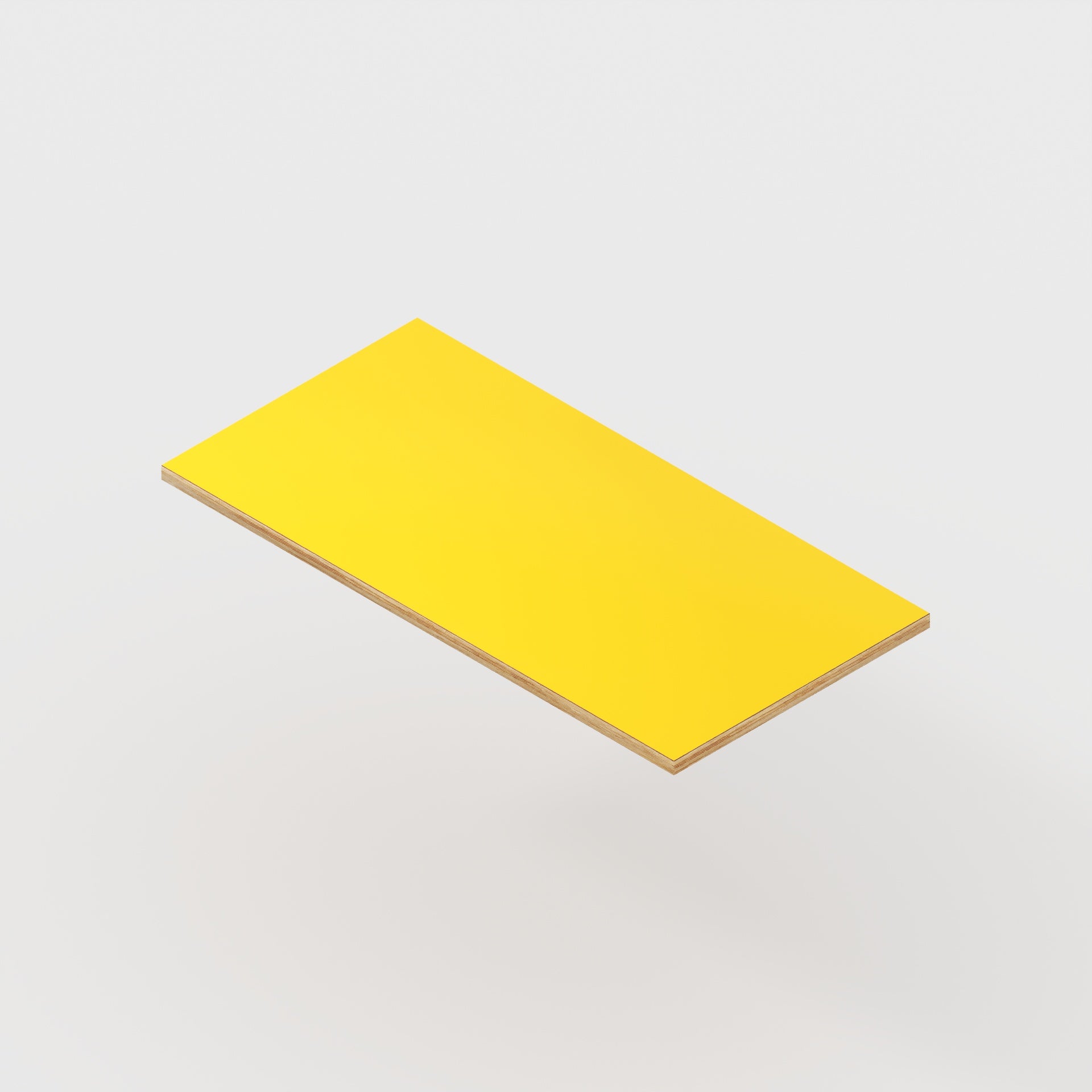 Plywood Desktop - Formica Spectrum Yellow - 1200(w) x 600(d) - 24mm