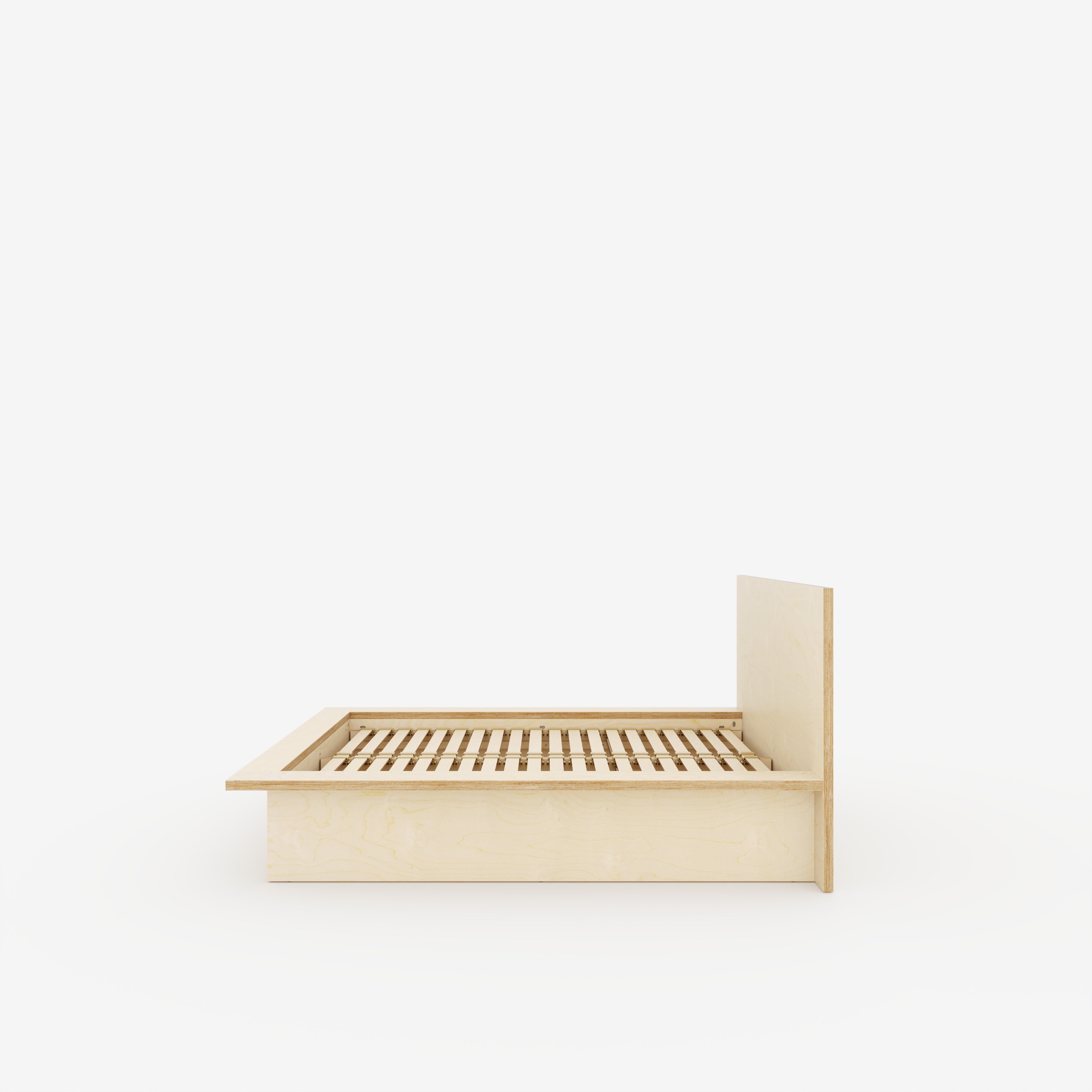 Plywood Platform Bed - Plywood Birch - Standard Double 1350(w) x 1900(d) High