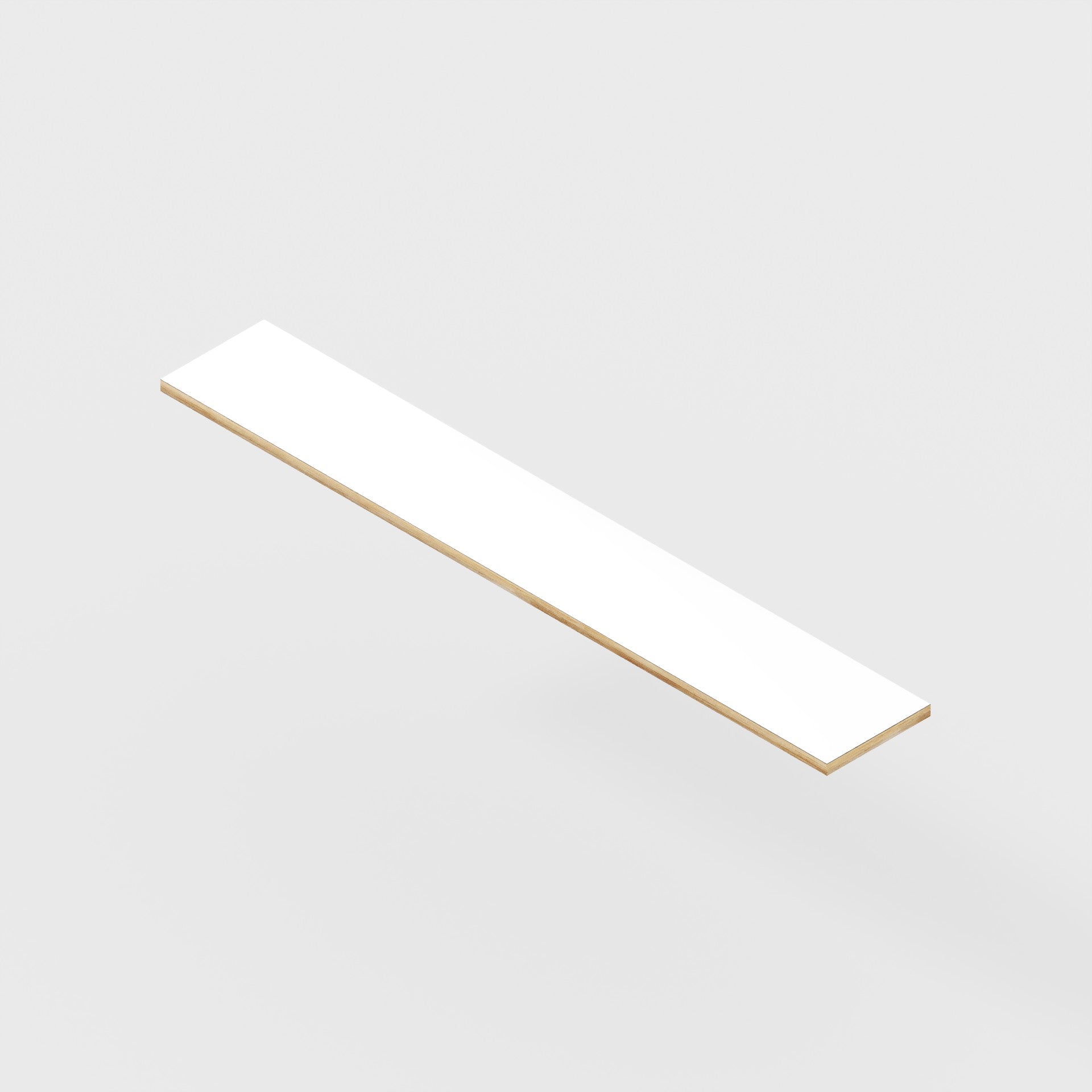 Plywood Shelf - Formica White - 1600(w) x 250(d) - 24