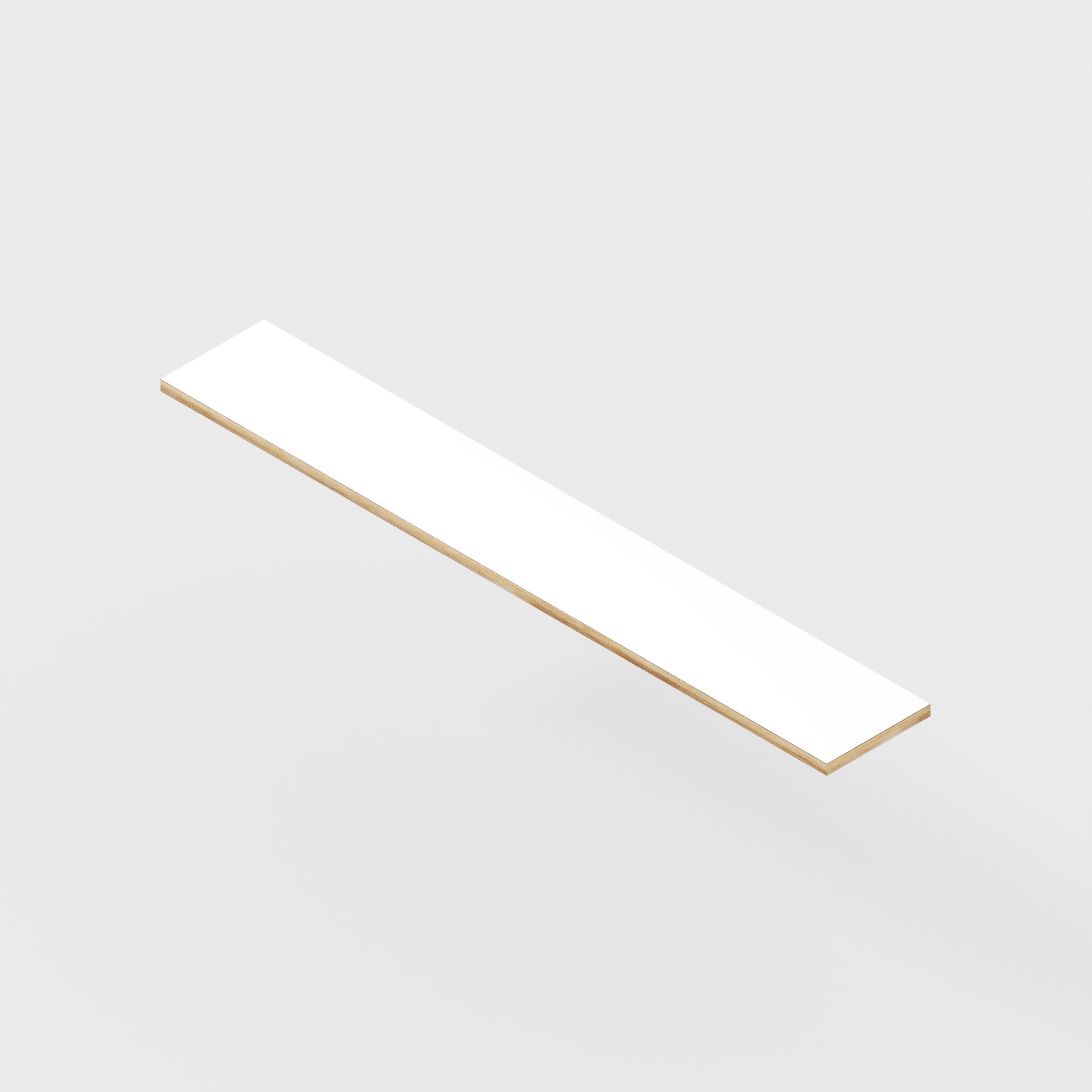 Plywood Shelf - Formica White - 1600(w) x 250(d) - 24mm