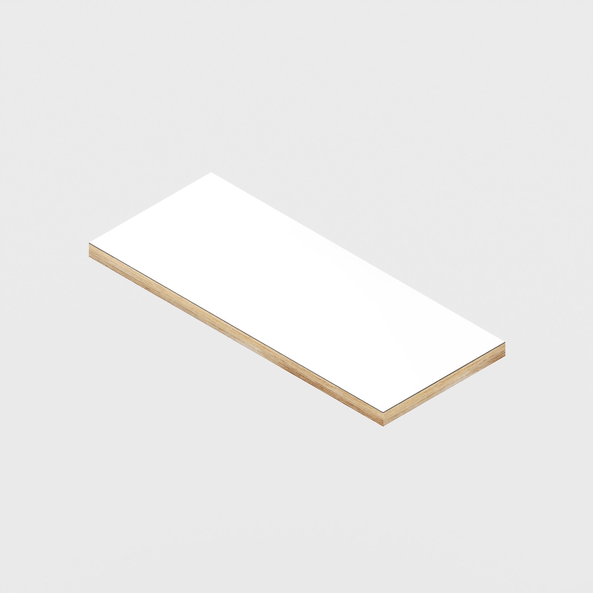 Plywood Shelf - Formica White - 600(w) x 250(d) - 24mm