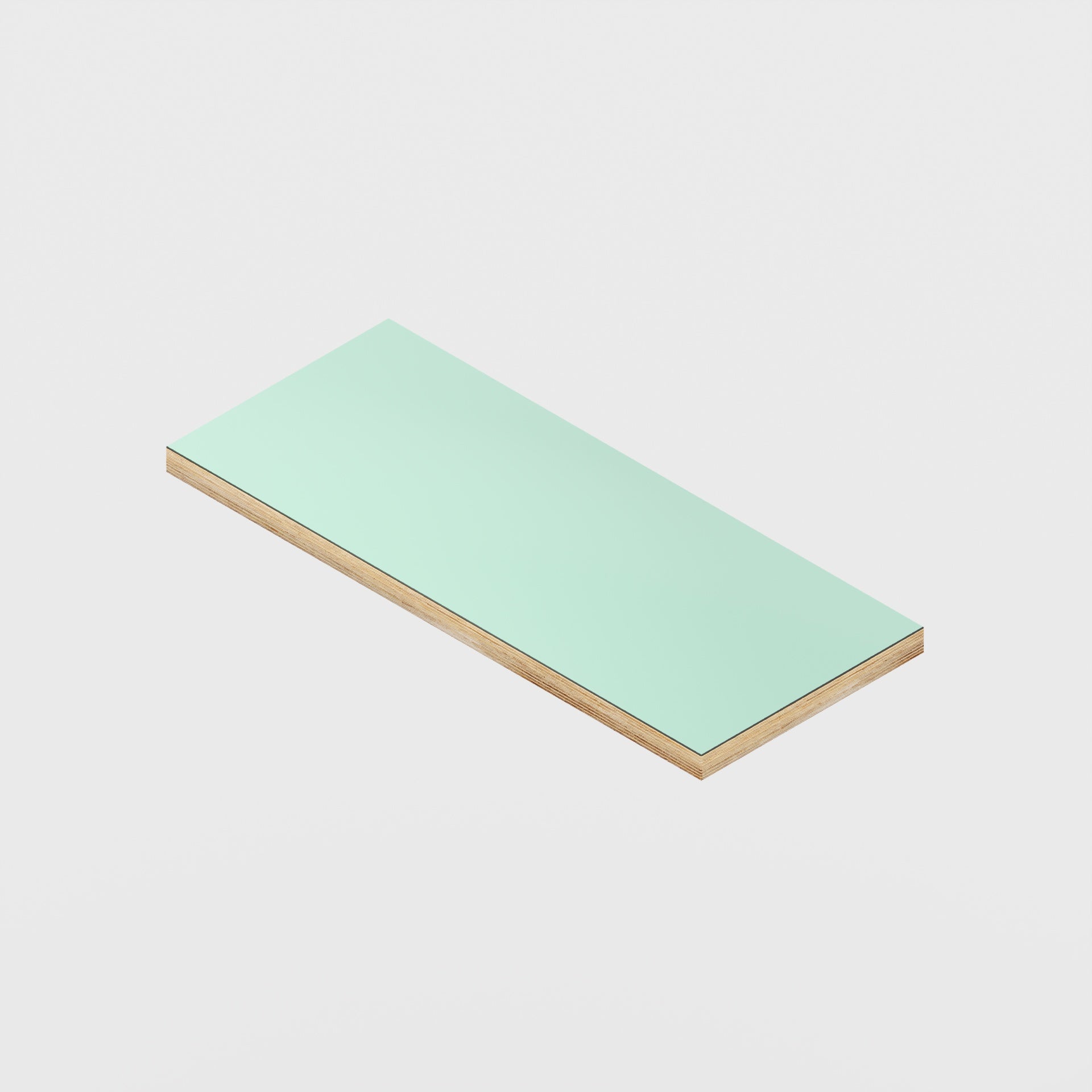 Plywood Shelf - Formica Dusty Jade - 600(w) x 250(d) - 24mm