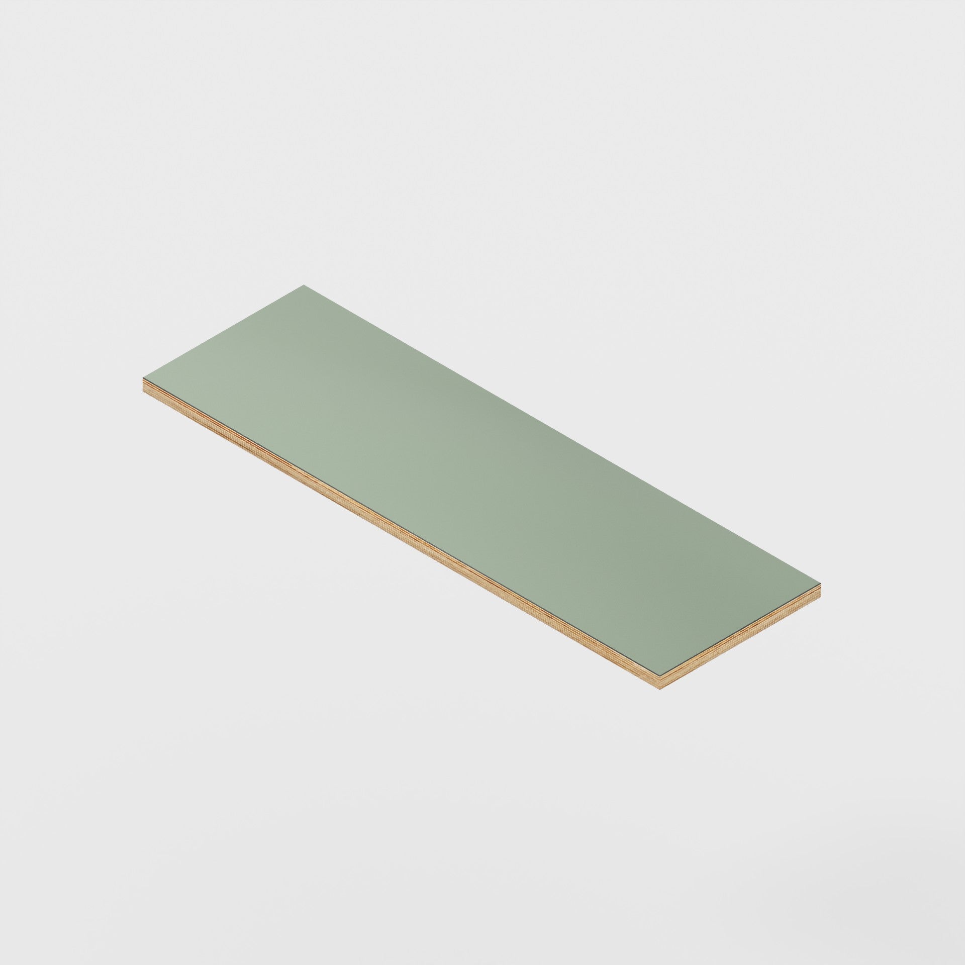 Plywood Shelf - Formica Green Slate - 800(w) x 250(d) - 24mm