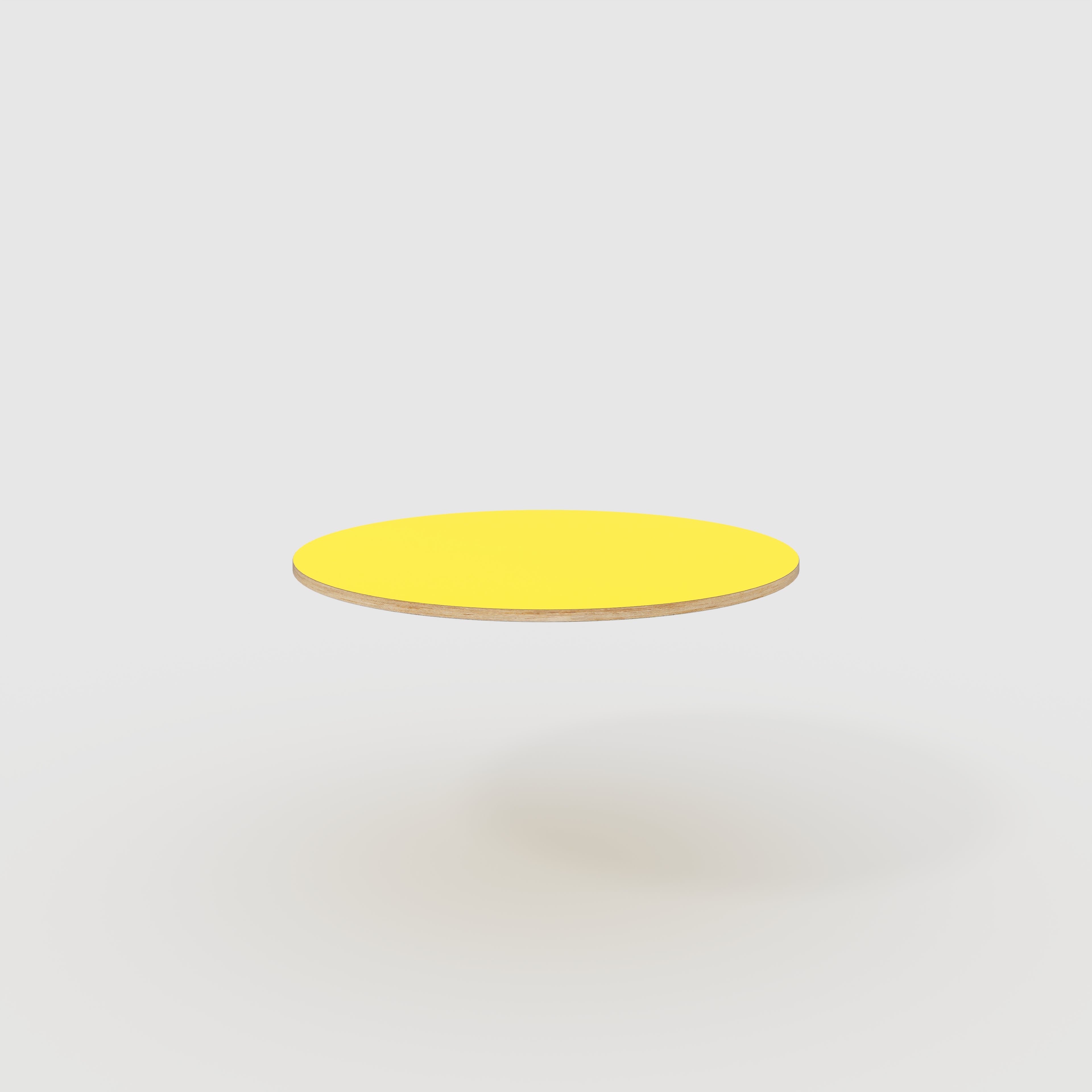 Plywood Round Tabletop - Formica Chrome Yellow - 1200(dia)