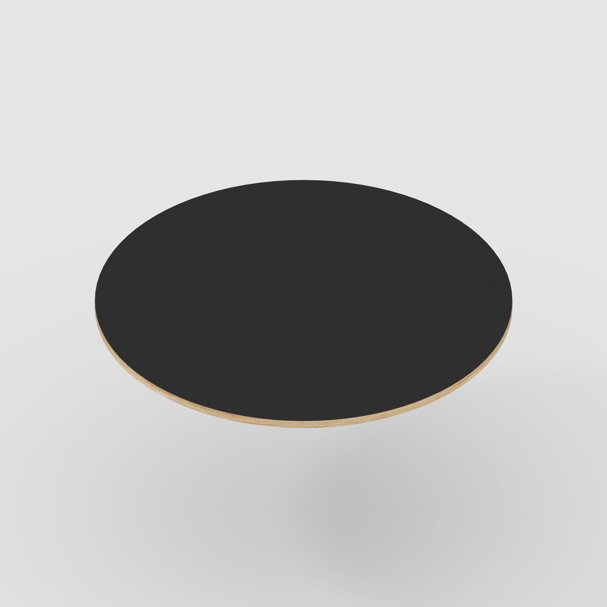 Plywood Round Tabletop - Formica Diamond Black - 1200(dia)