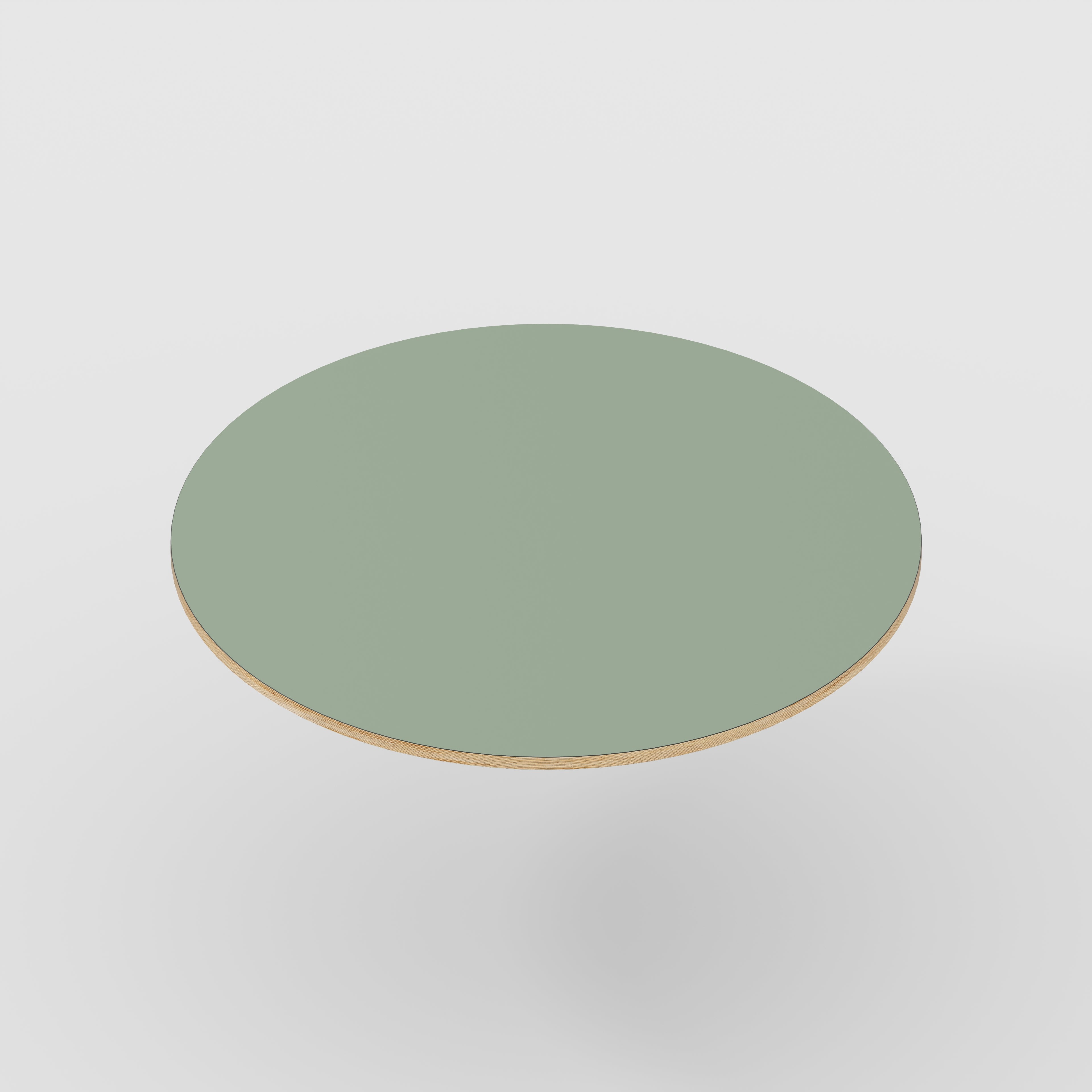 Plywood Round Tabletop - Formica Green Slate - 1200(dia)