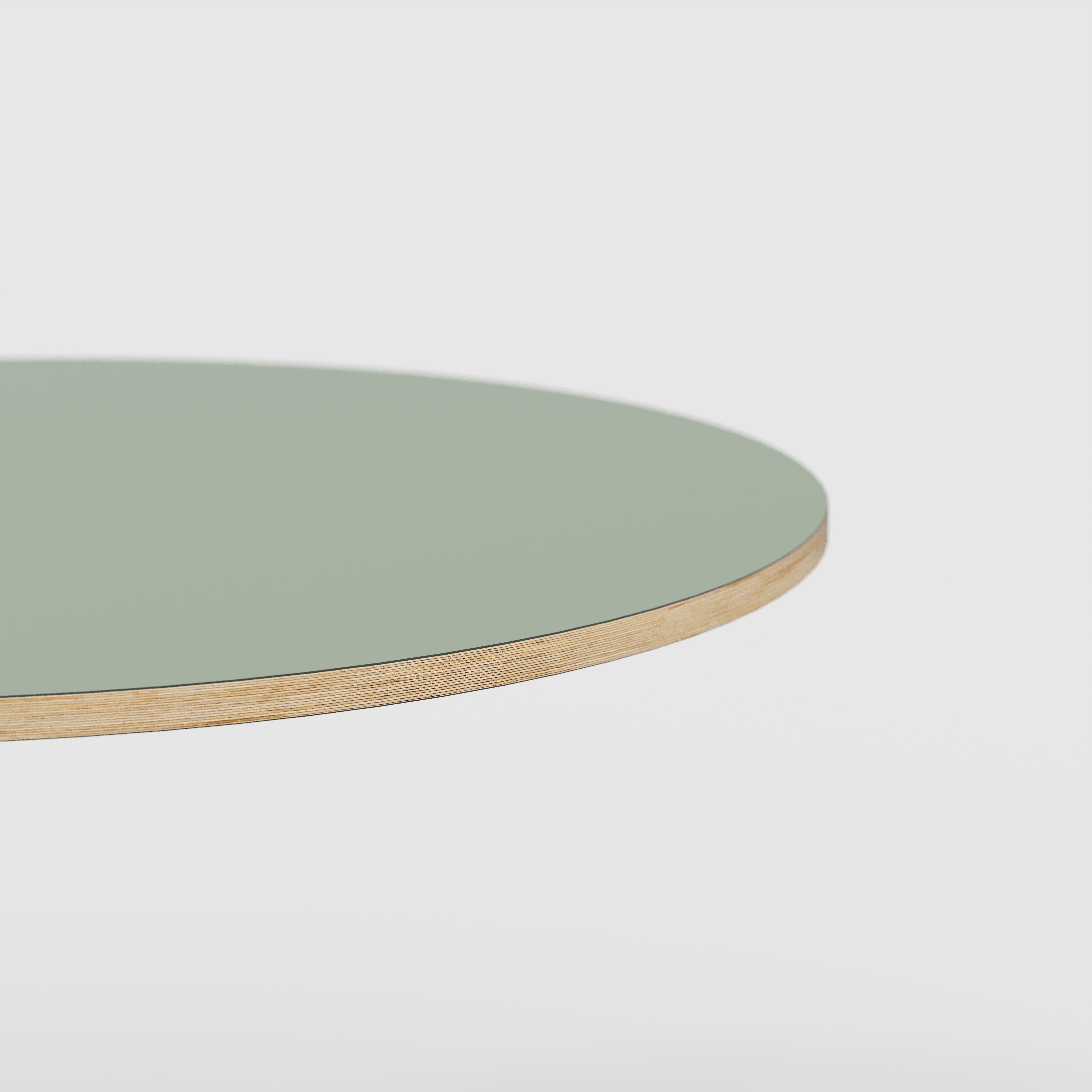 Plywood Round Tabletop - Formica Green Slate - 1200(dia)