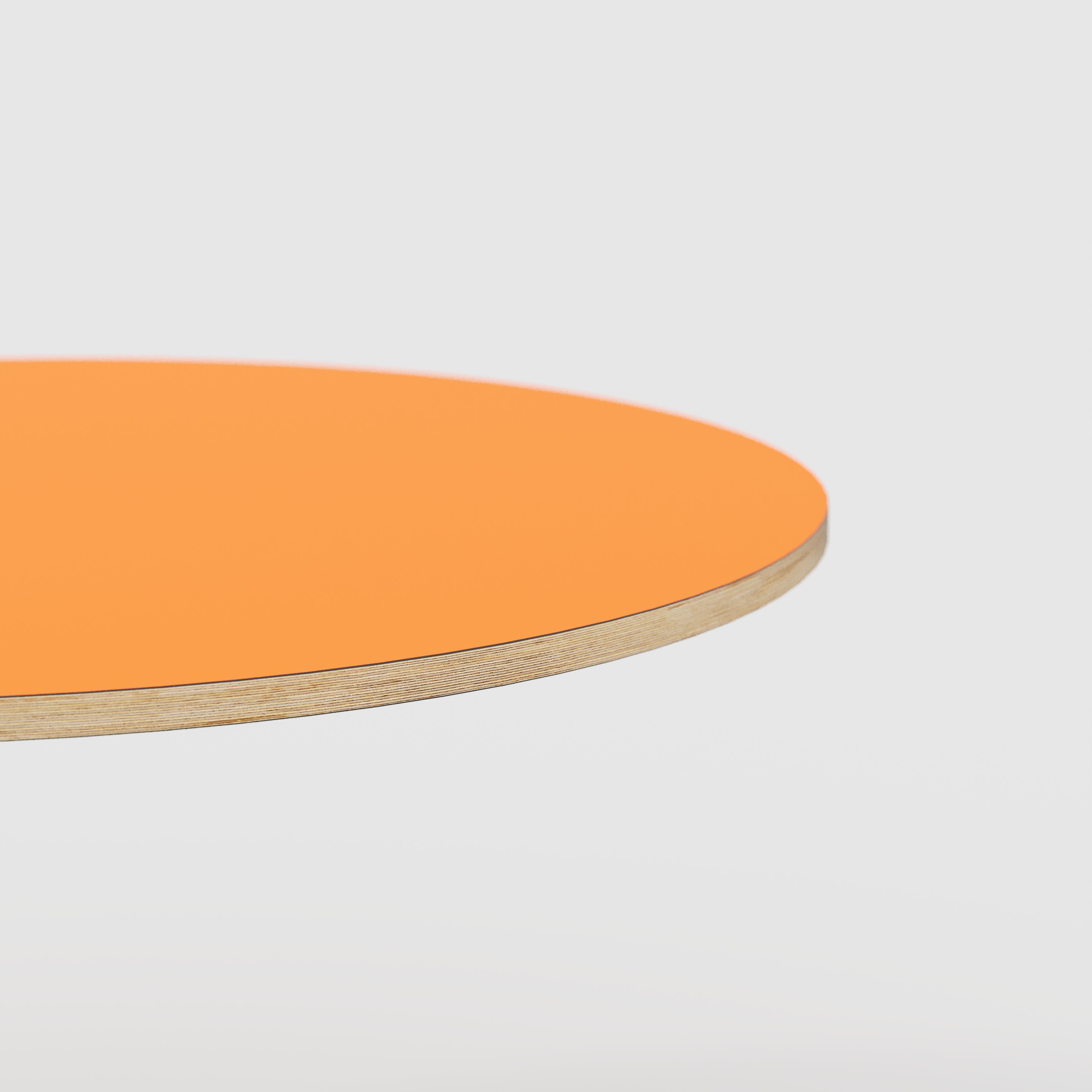 Plywood Round Tabletop - Formica Levante Orange - 1200(dia)