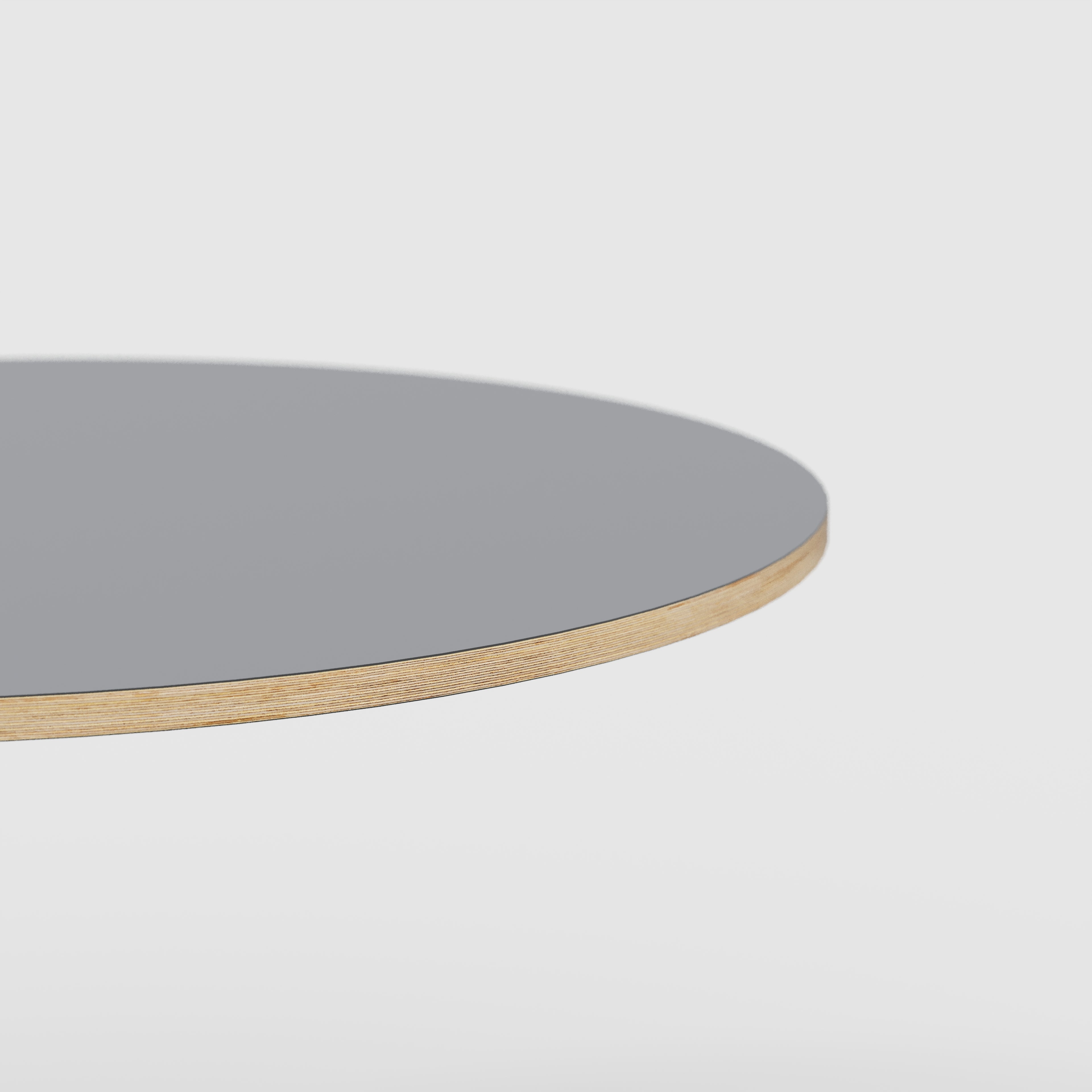 Plywood Round Tabletop - Formica Tornado Grey - 1200(dia)
