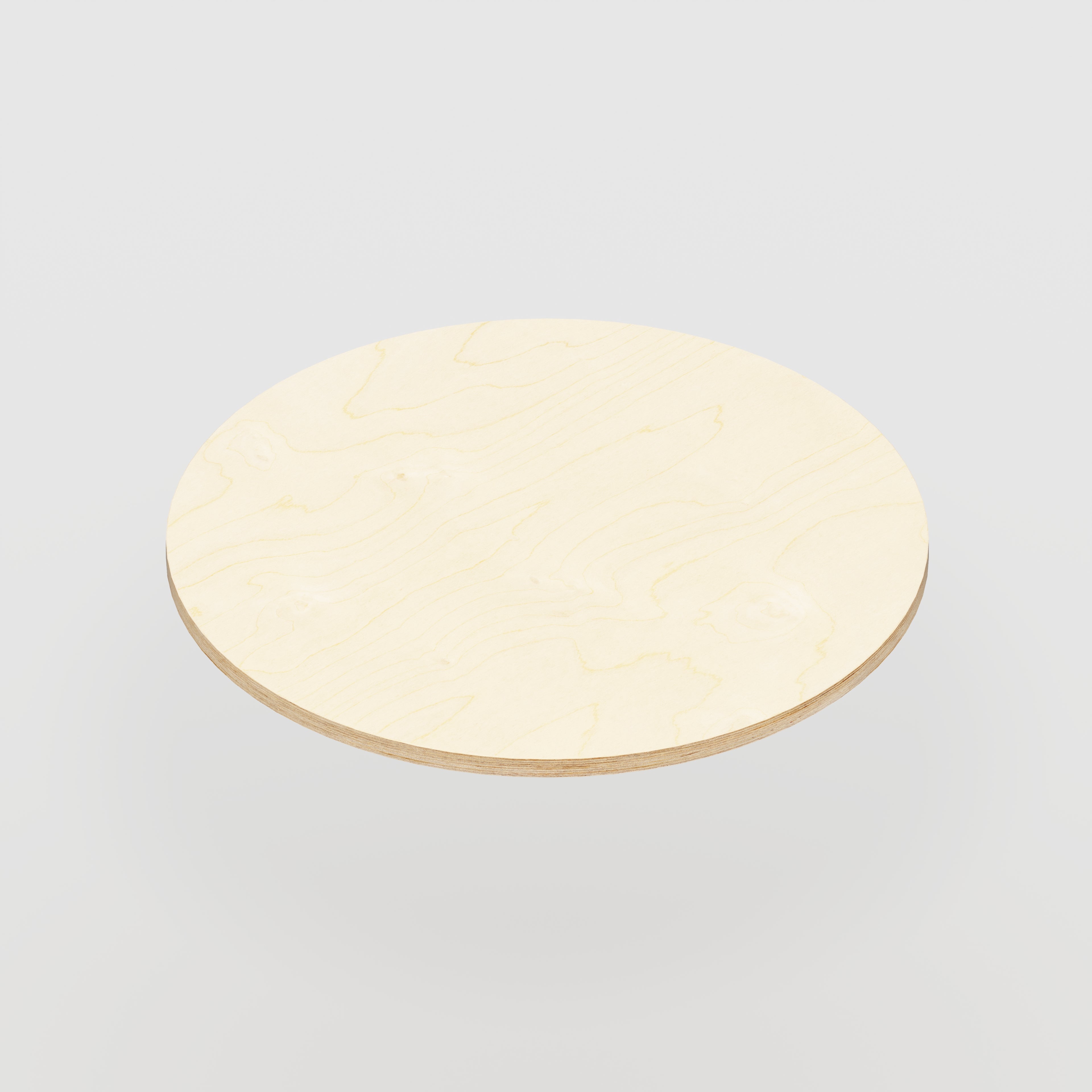Plywood Round Tabletop - Plywood Birch - 500(dia) - 24mm