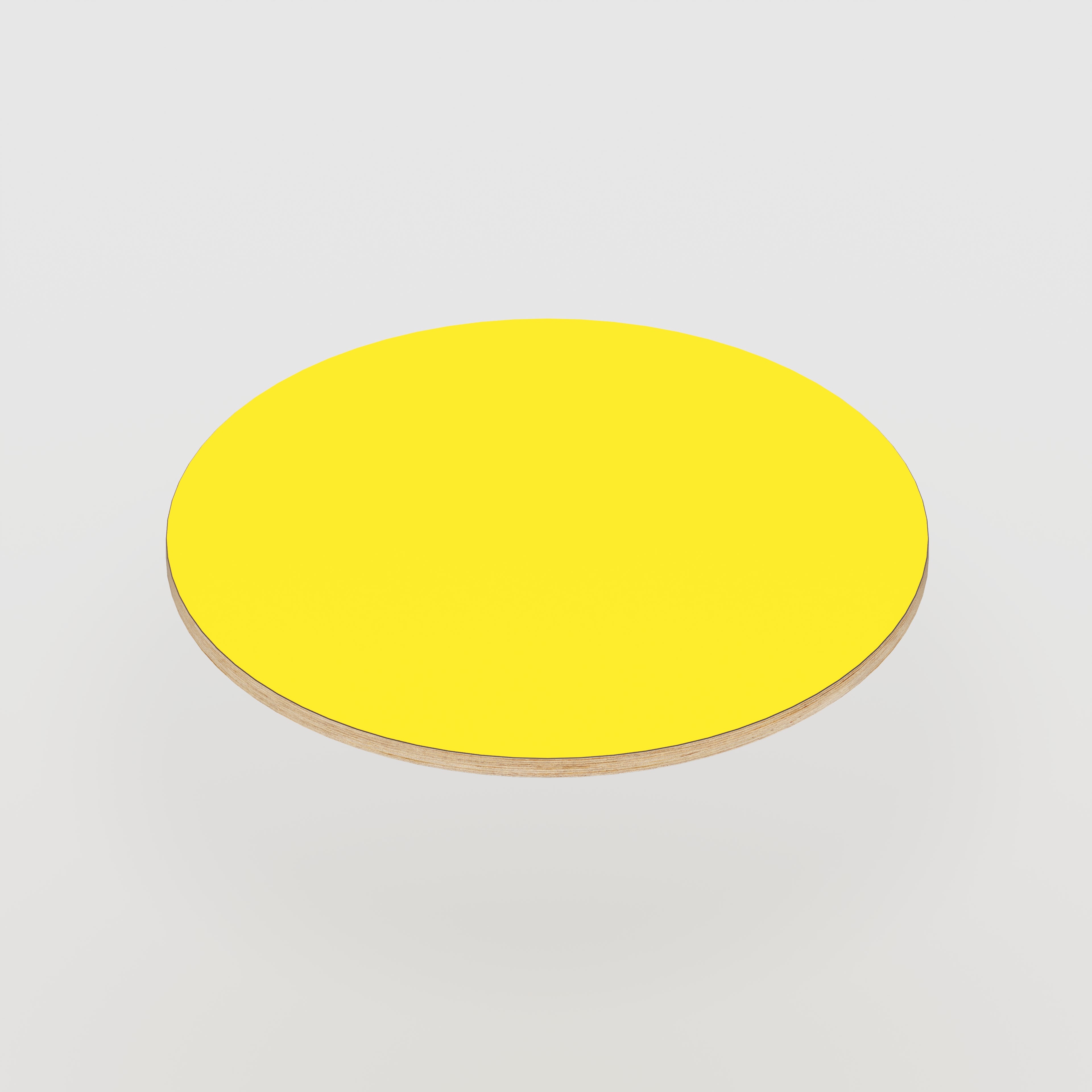 Plywood Round Tabletop - Formica Chrome Yellow - 800(dia)