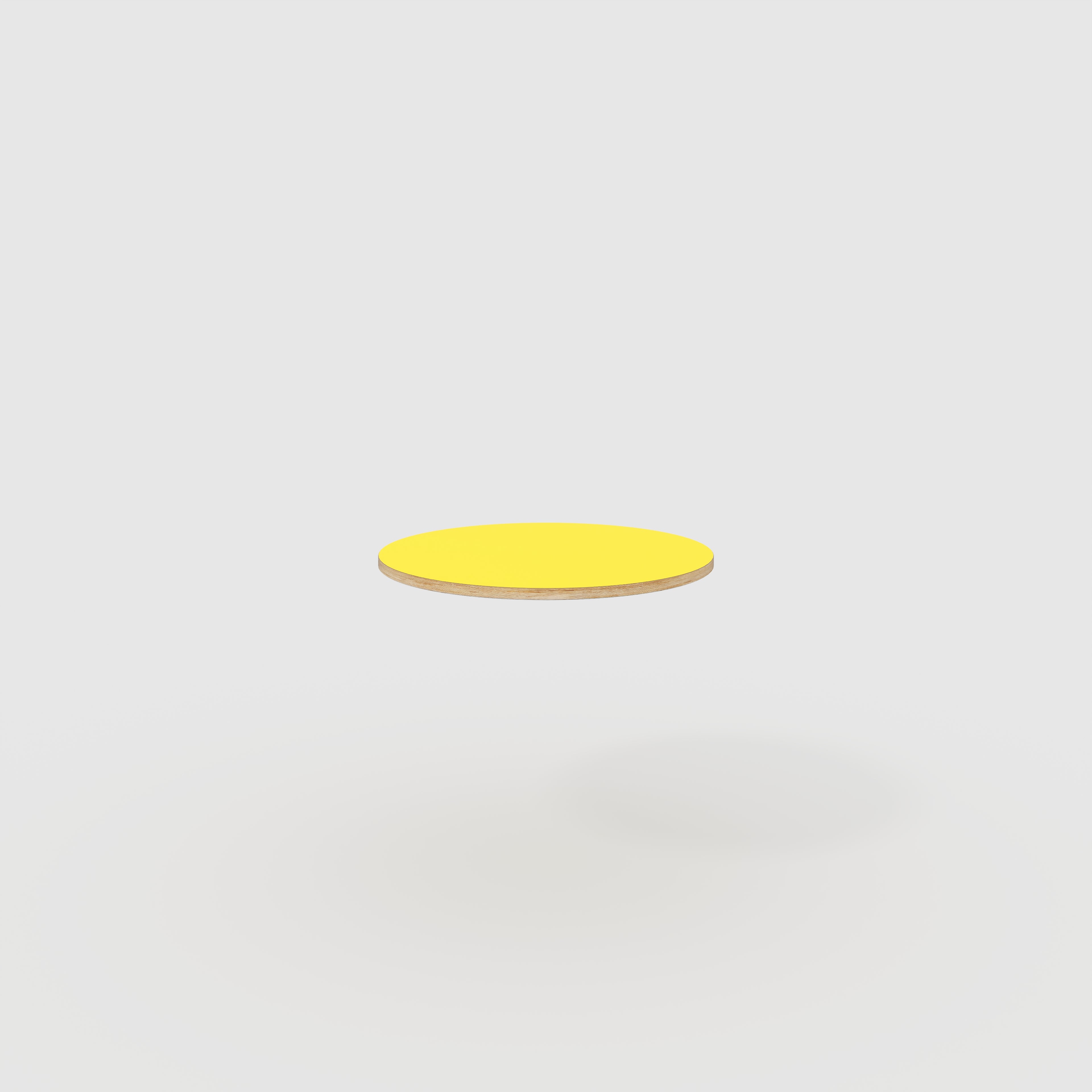 Plywood Round Tabletop - Formica Chrome Yellow - 800(dia)