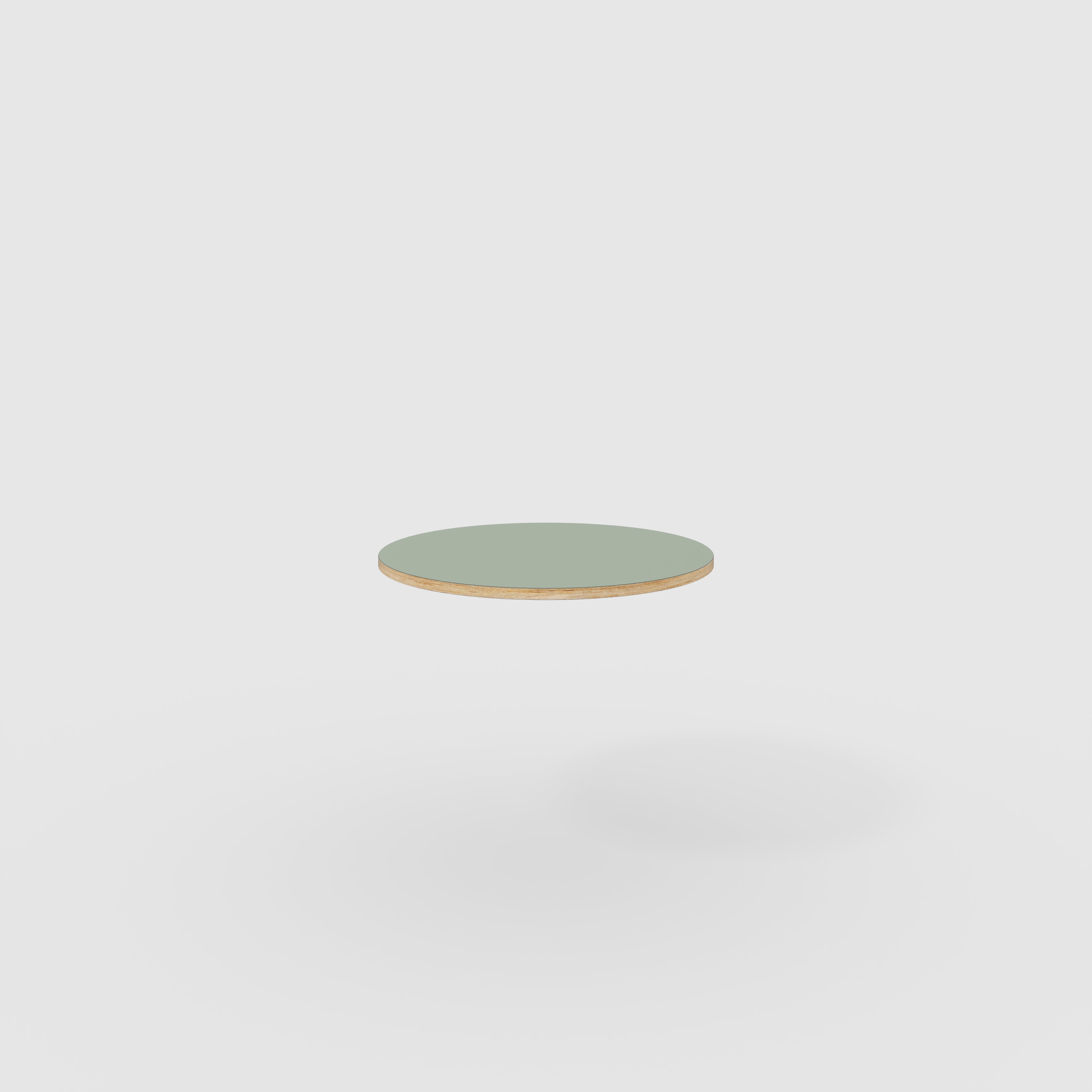 Plywood Round Tabletop - Formica Green Slate - 800(dia)