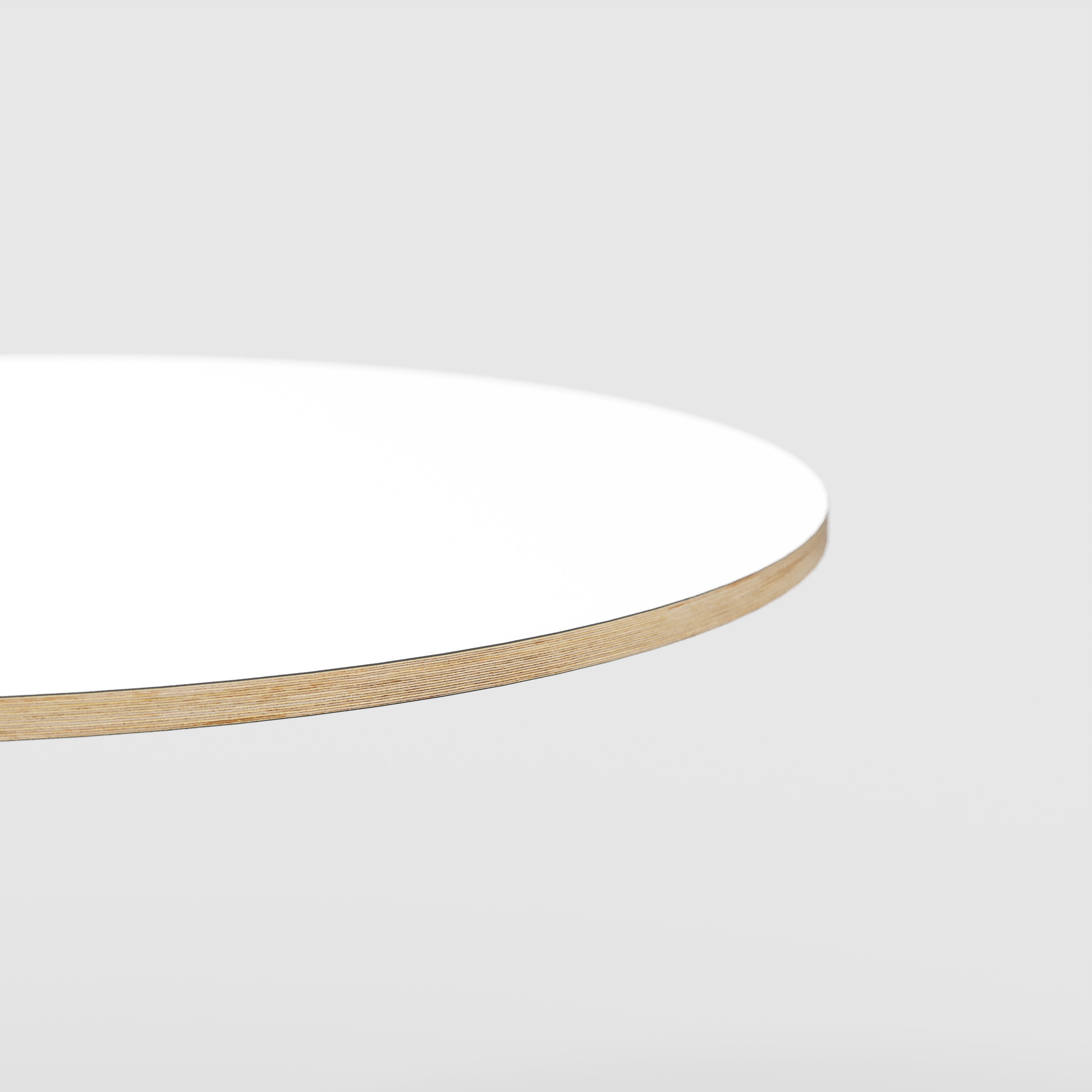Plywood Round Tabletop - Formica White - 800(dia)