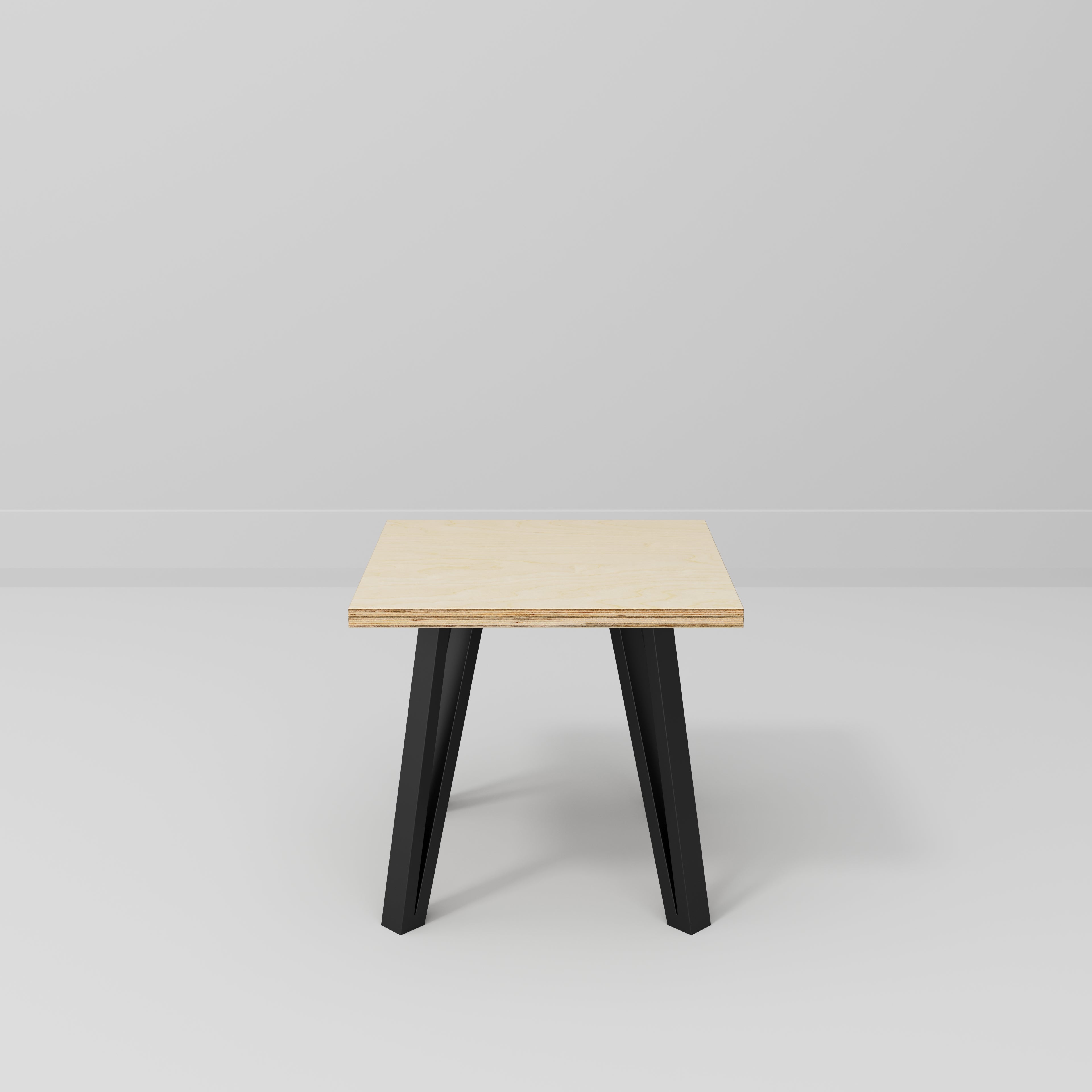 Custom Plywood Side Table with Box Hairpin Legs