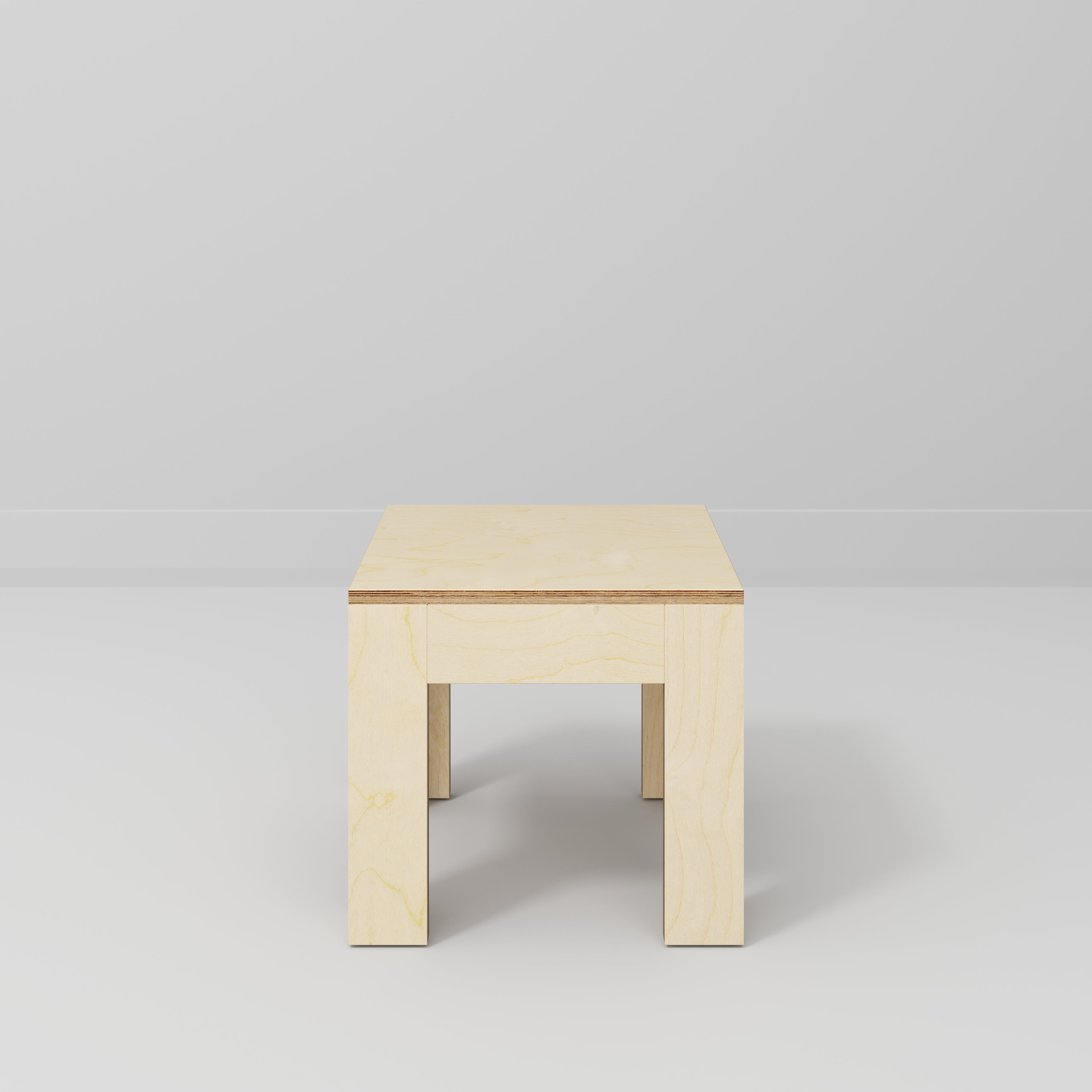 Custom Plywood Side Table with Solid Frame
