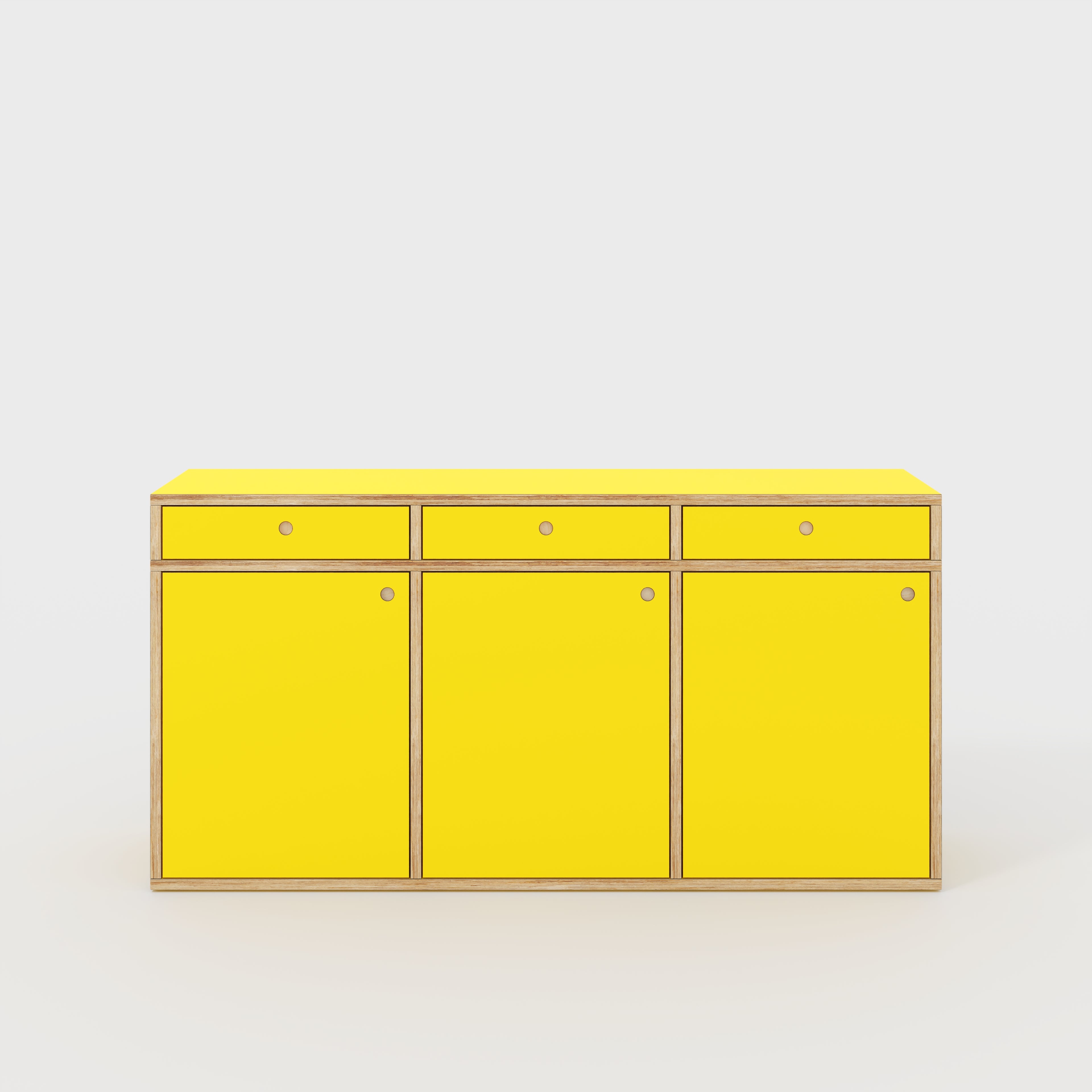 Sideboard - Type 1 - Formica Chrome Yellow - 1800(w) x 400(d) x 900(h)
